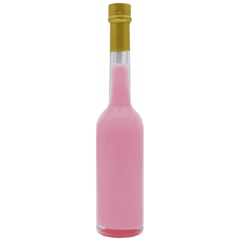 60 Bomboniere liquore crema alla fragola - bottiglie mignon 0.10 lt. - Mini bottiglie di liquore artigianale idea per bomboniere di matrimonio o cerimonie