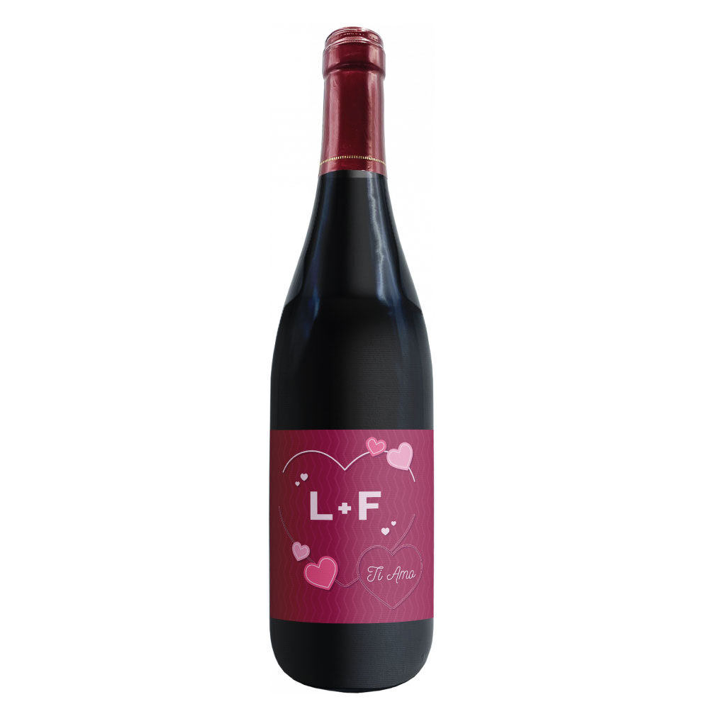 Lambrusco dolce - Bottiglia personalizzata per San Valentino - 1