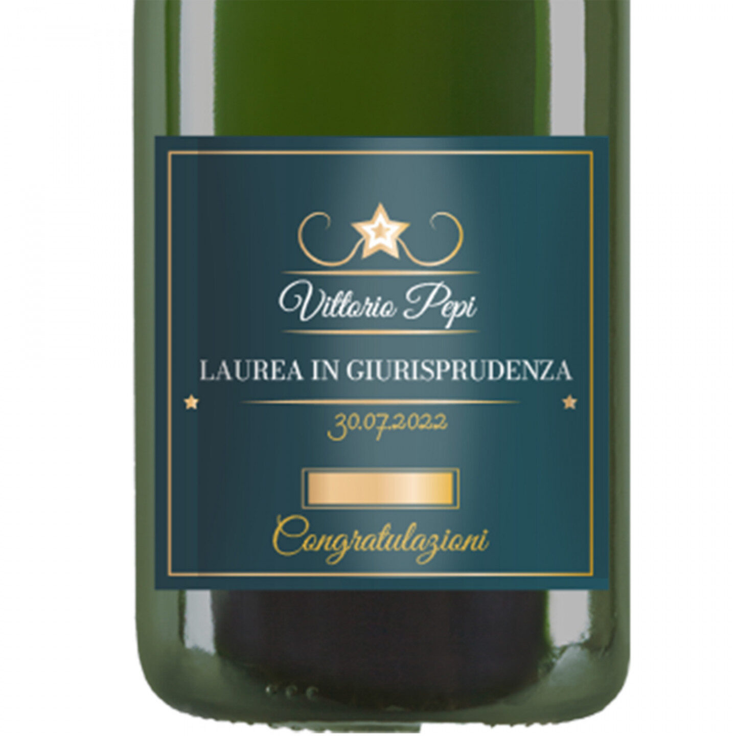 Champagne Personalizzato - Bottiglia personalizzata e confezione regalo per Laurea - 2