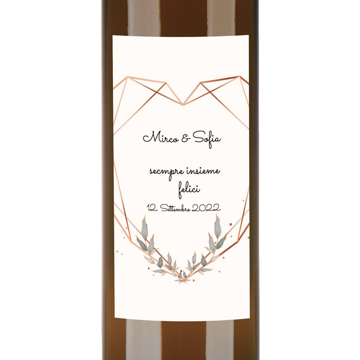 48 bottiglie 0.25 lt. - Olio di Oliva Aromatizzato al tartufo - Bomboniere personalizzate per matrimonio - 1