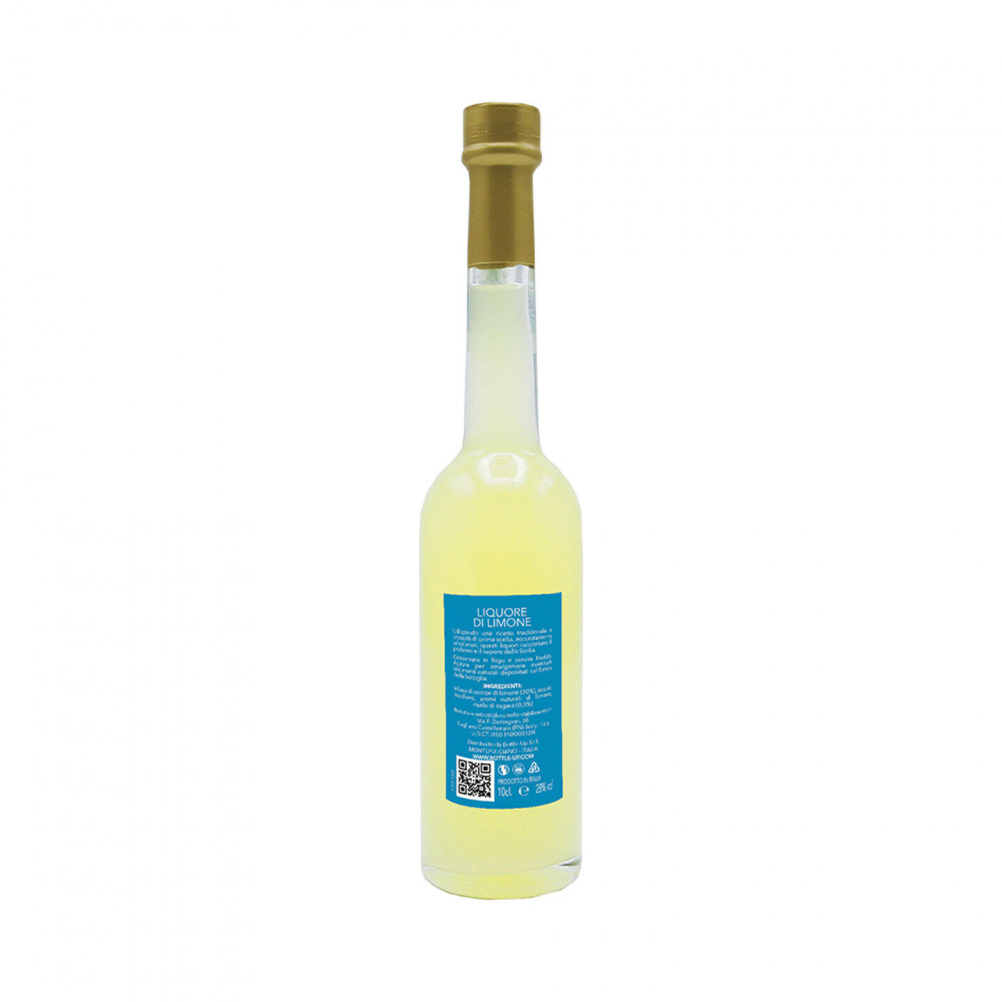 48 Bomboniere liquore al limone - bottiglie mignon 0.10 lt. - mini bottiglie di liquore artigianale idea per bomboniere di matrimonio - 2