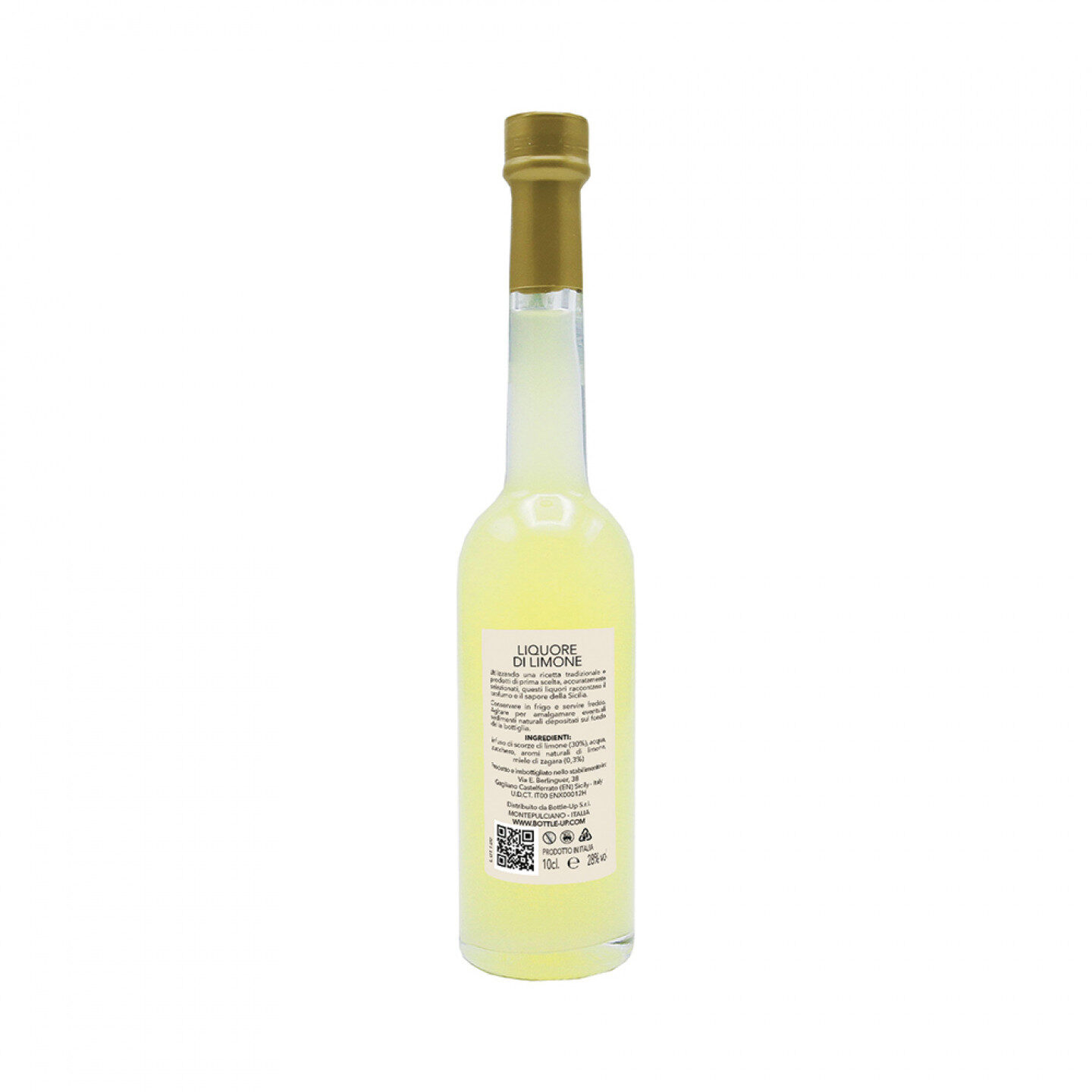 24 Bomboniere liquore al limone - bottiglie mignon 0.10 lt. - mini bottiglie di liquore artigianale idea per bomboniere di matrimonio - 2