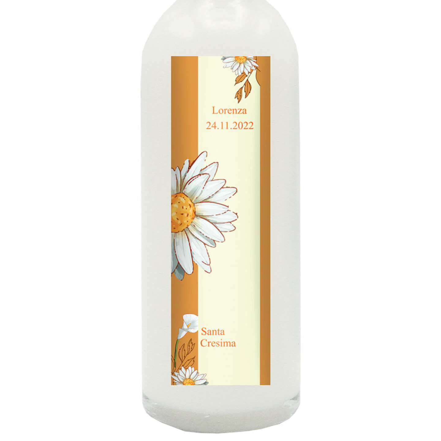 24 Bomboniere crema di mandorla - bottiglie mignon 0.10 lt. - Mini bottiglie di liquore artigianale idea bomboniere per cresima - 1