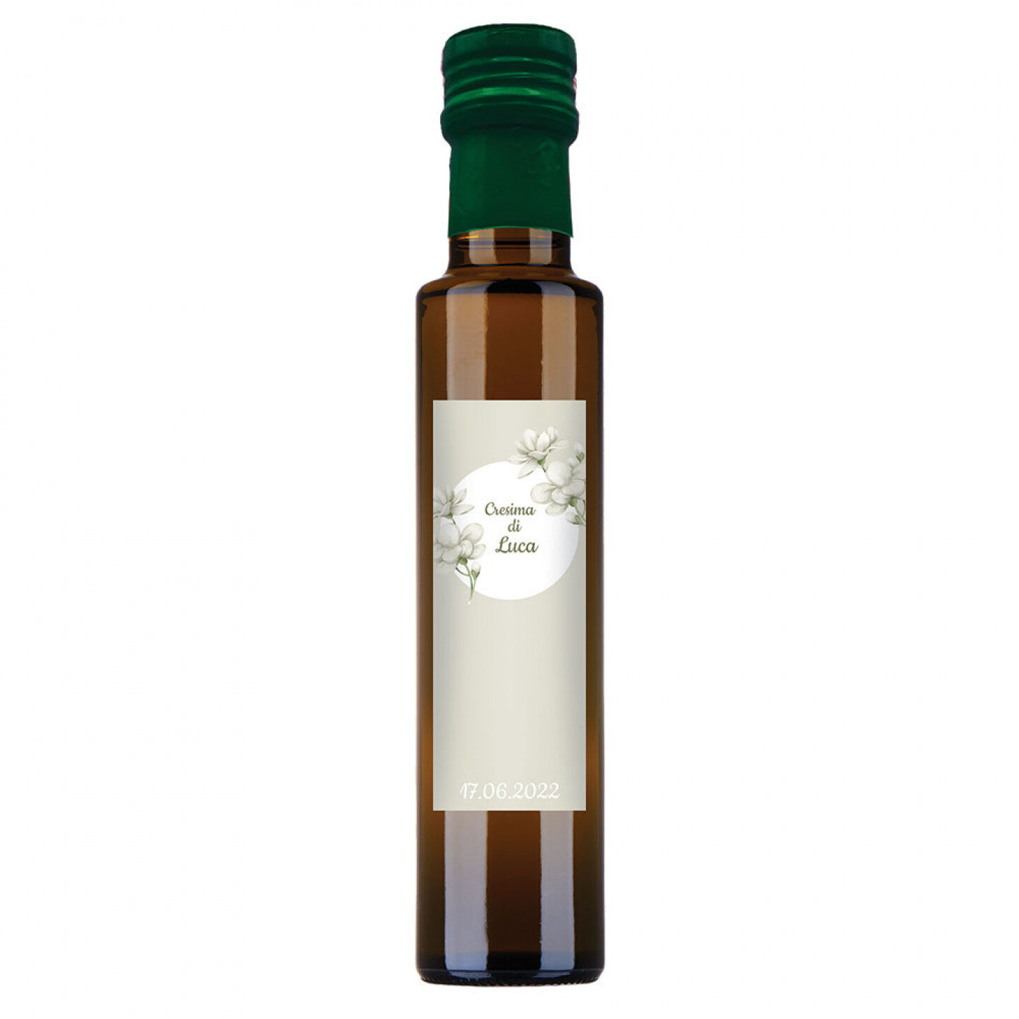 48 bottiglie 0.25 lt. - Olio di Oliva Aromatizzato al Rosmarino - Bomboniere personalizzate per cresima - 2