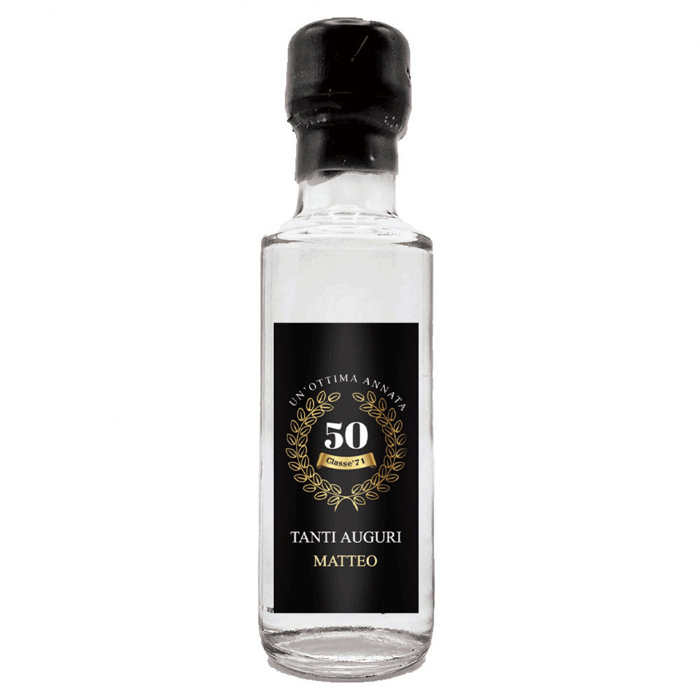 48 Gin personalizzato compleanno - mignon 0.10 lt. - Mini bottiglie di Distilled Gin idea per festa di compleanno - 2