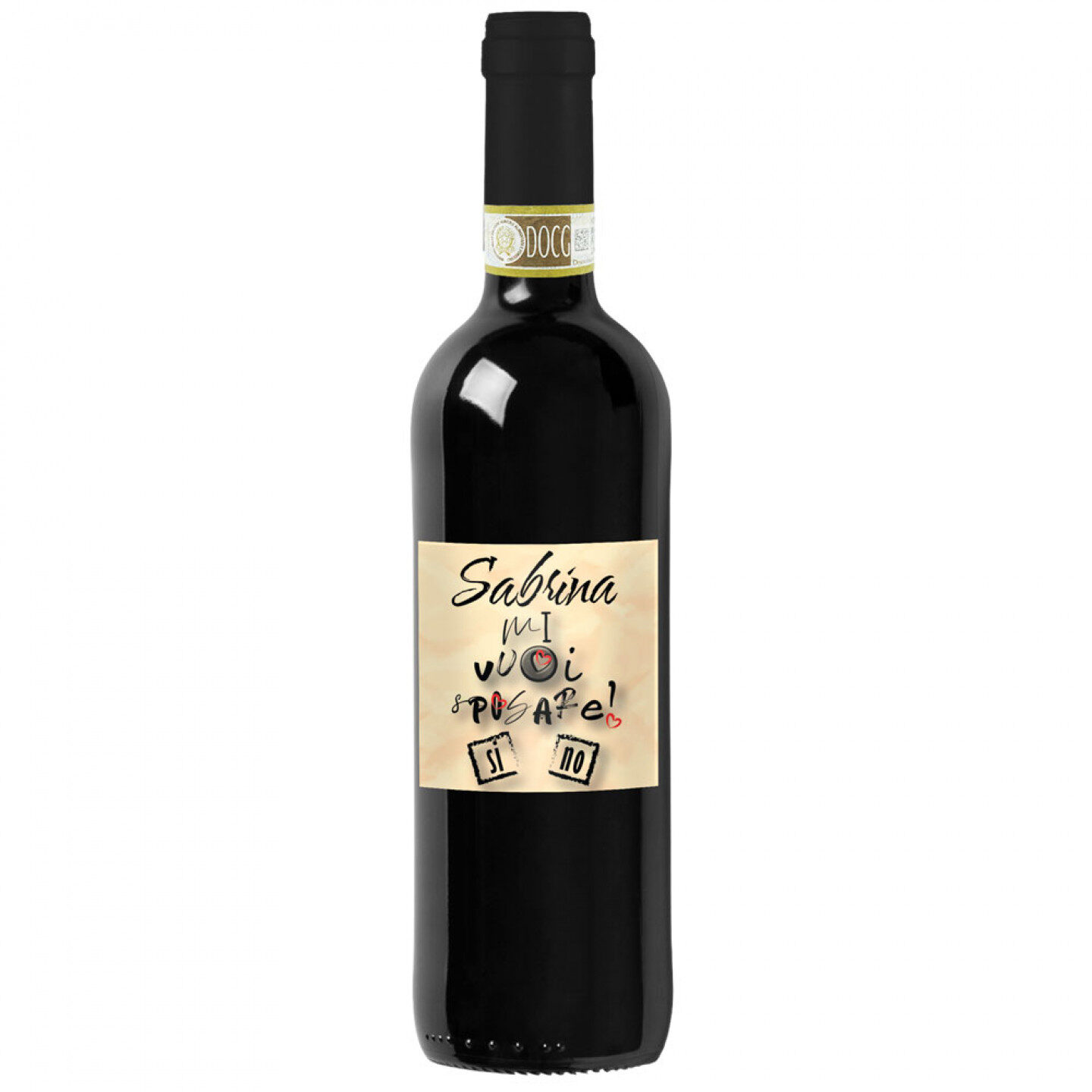 Chianti Classico DOCG -  bottiglia personalizzata per proposta di Matrimonio - 1