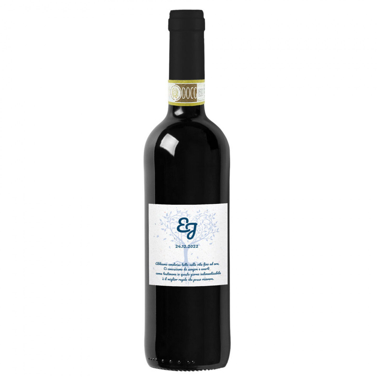 Bottiglia personalizzata per Testimoni di Nozze - 1