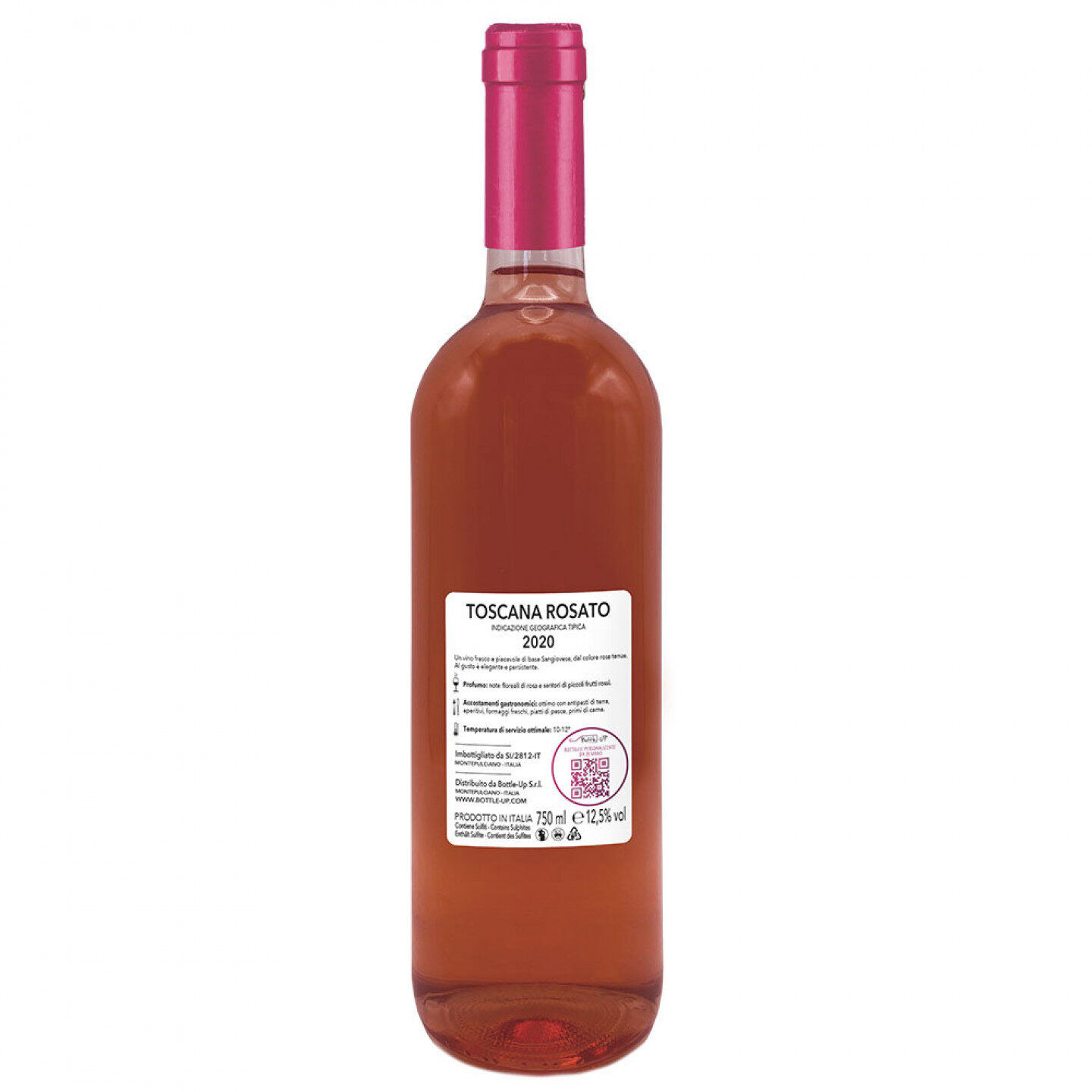 Vino Rosé - Bottiglia personalizzata idea regalo Testimoni Nozze - 2
