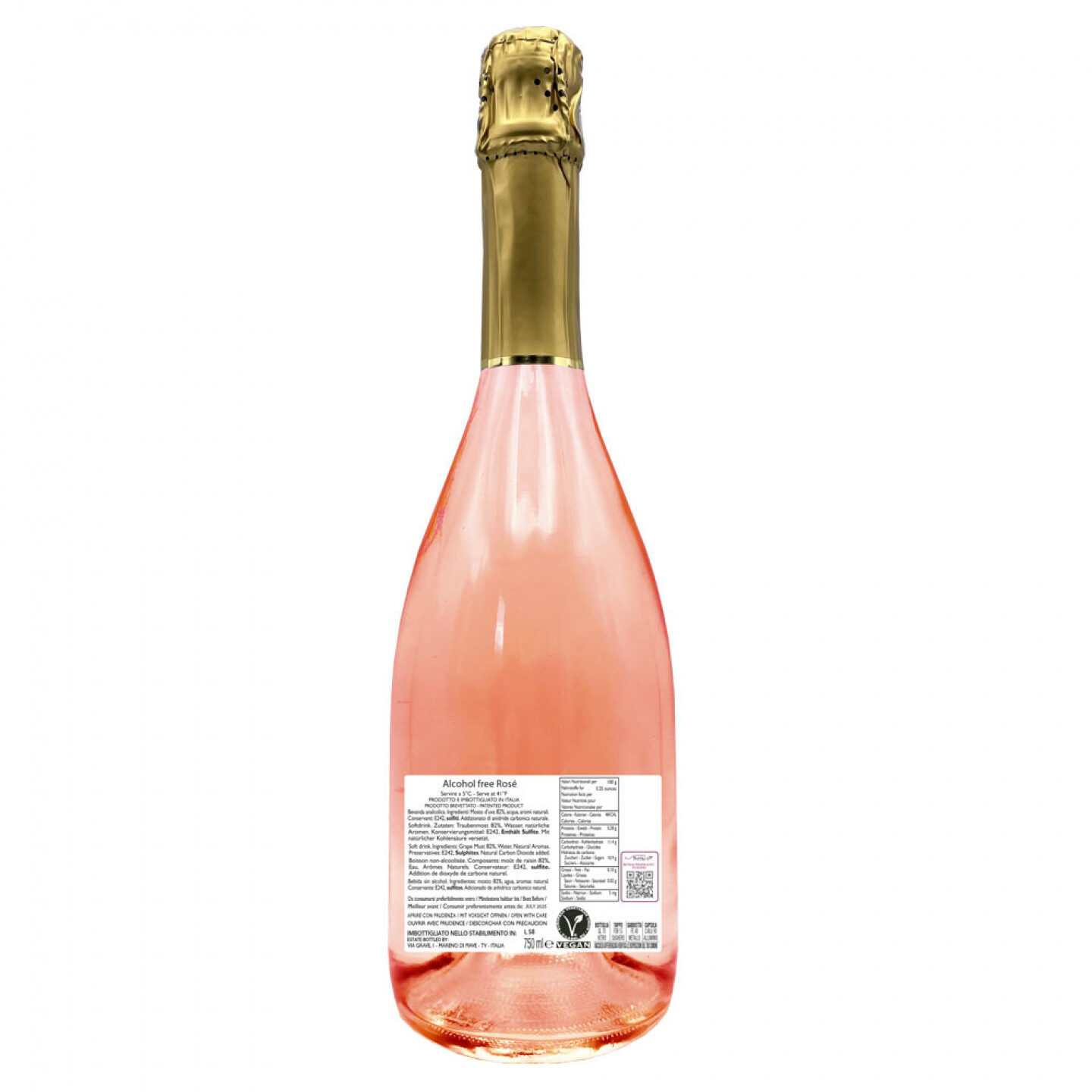 SPUMANTE ANALCOLICO ROSÉ PERSONALIZZATO - Idea regalo per la Festa dei Nonni - 2