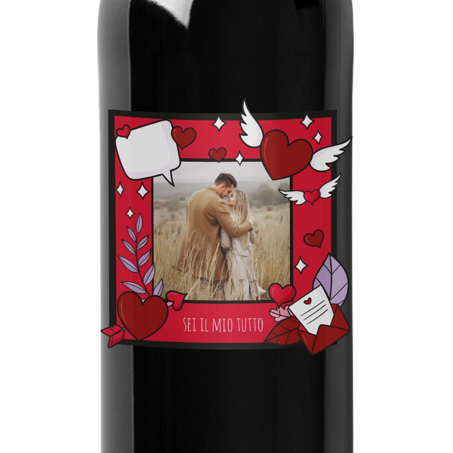 Chianti Classico DOCG -  bottiglia e cassetta in legno per San Valentino - 2