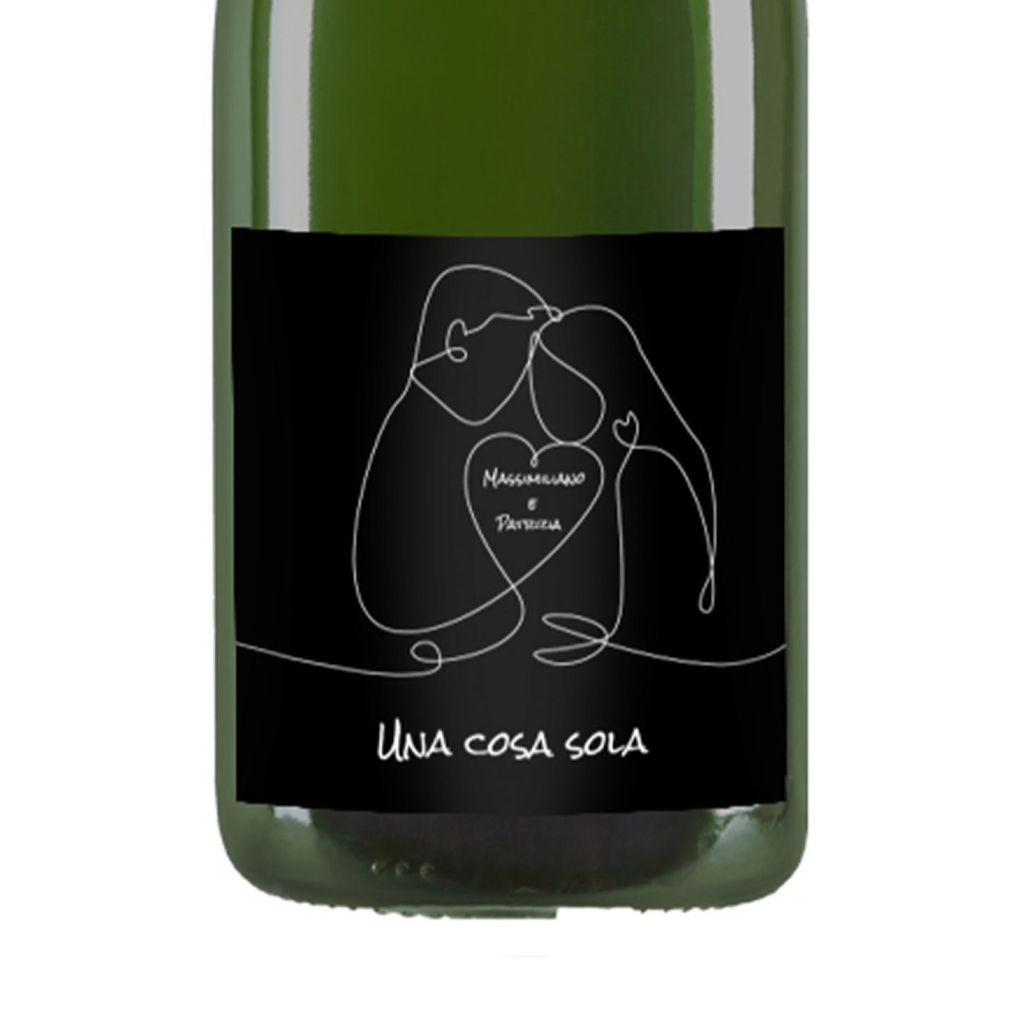 Champagne Brut - Regalo personalizzato per San Valentino con cassetta in legno - 2