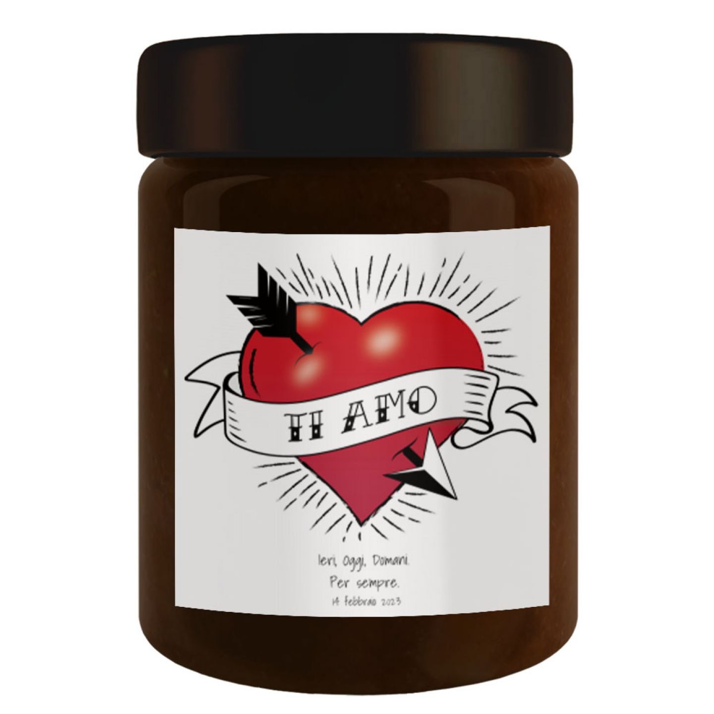 3 vasetti - Cioccolata personalizzata per San Valentino - 1