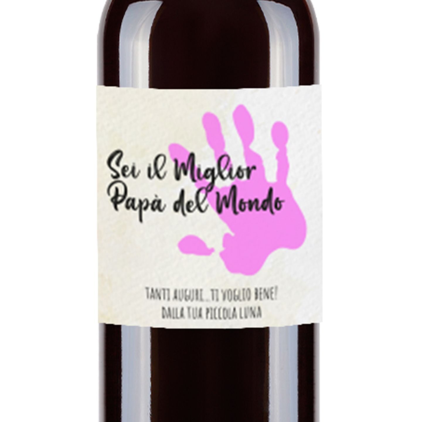 Vino personalizzato per la festa del papà con cassetta in legno - 2