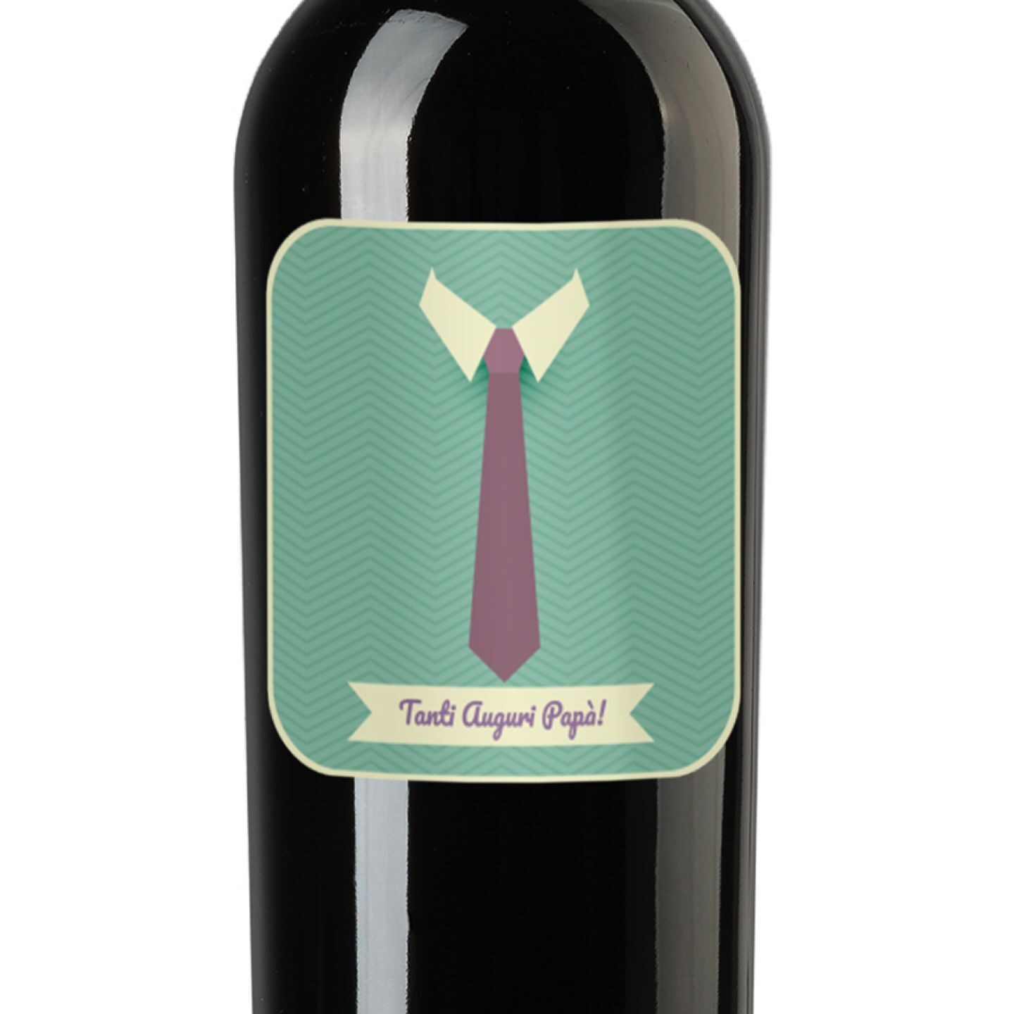 Vino rosso e cassetta in legno per la festa del papà - 2