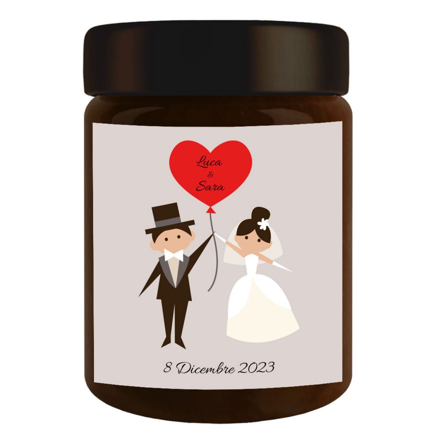 24 vasetti - Cioccolata personalizzata bomboniere matrimonio - 1
