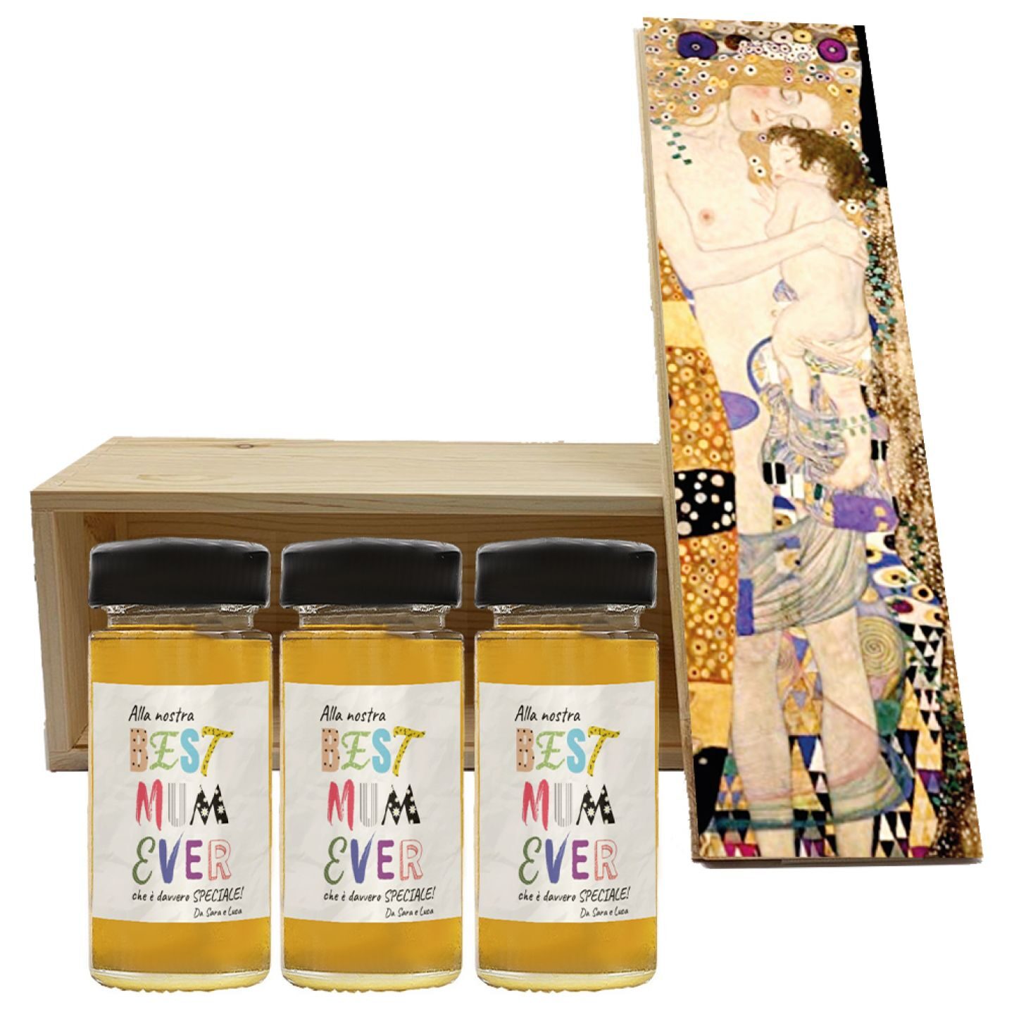 Miele personalizzato con confezione per la festa della mamma - 2