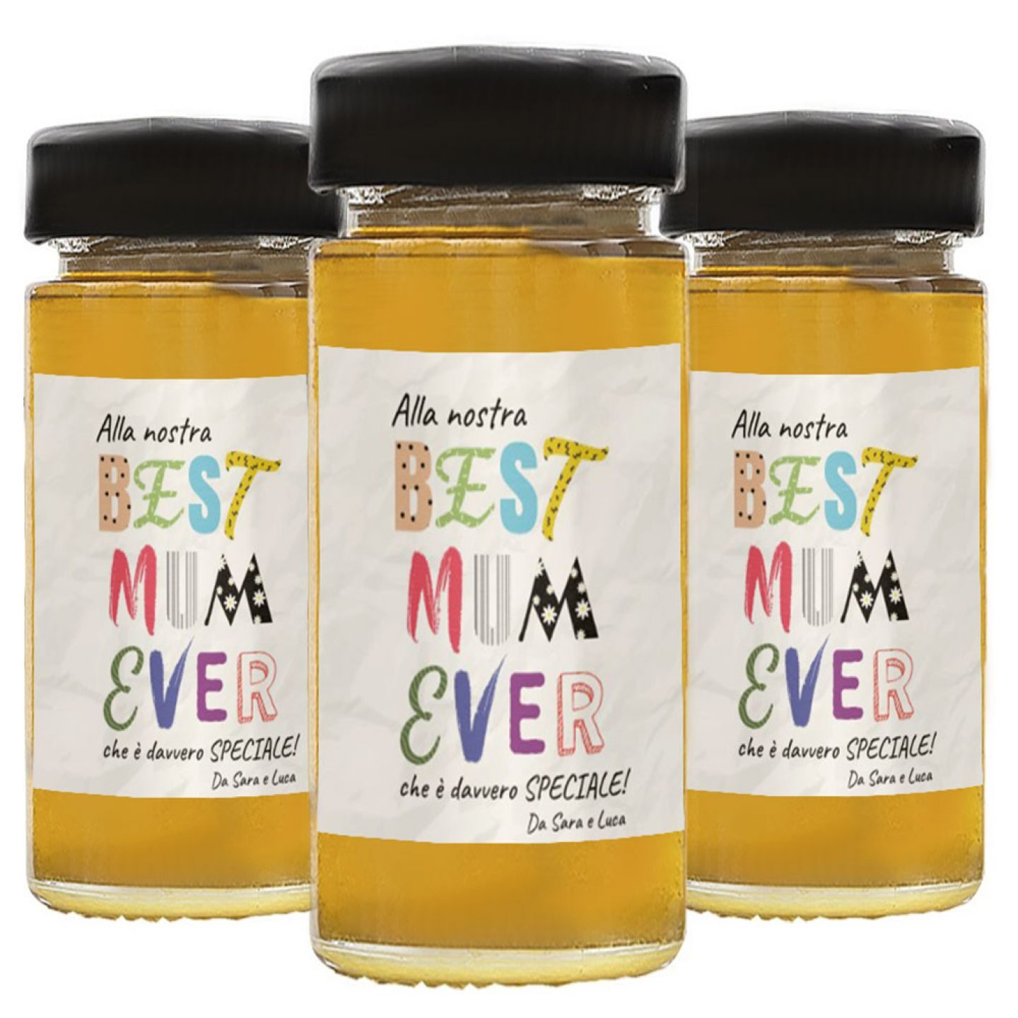 Miele personalizzato con confezione per la festa della mamma - 3