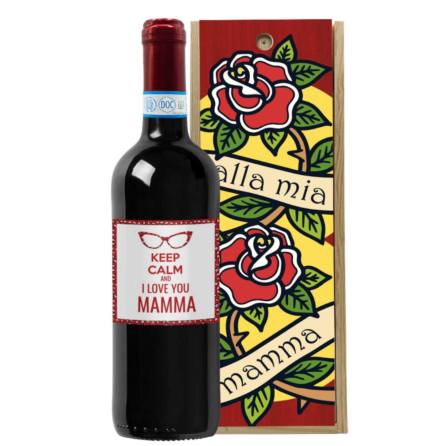 Personalized bottle and wooden box - Mother's Day gift idea - Image 2