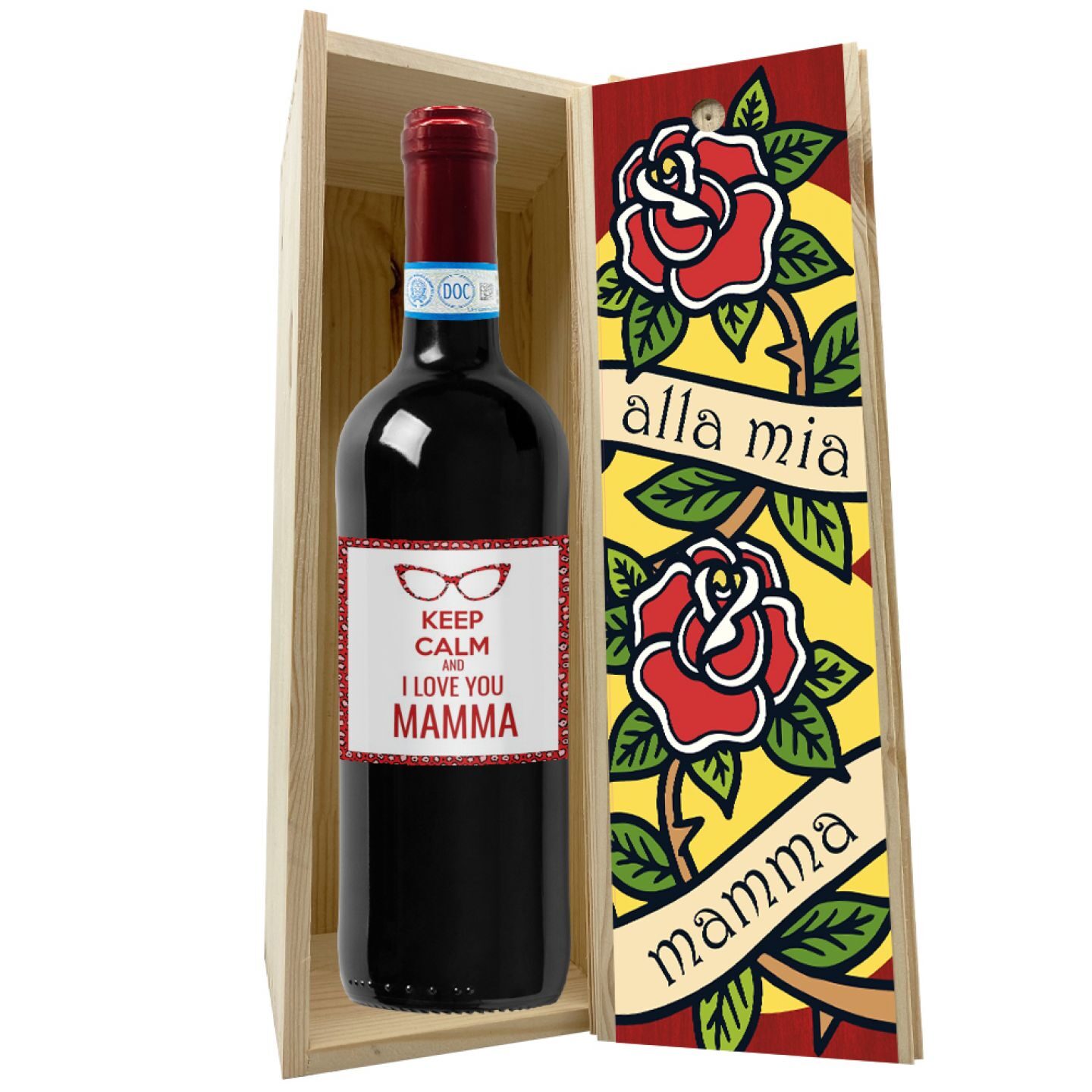 Personalized bottle and wooden box - Mother's Day gift idea - Image 3