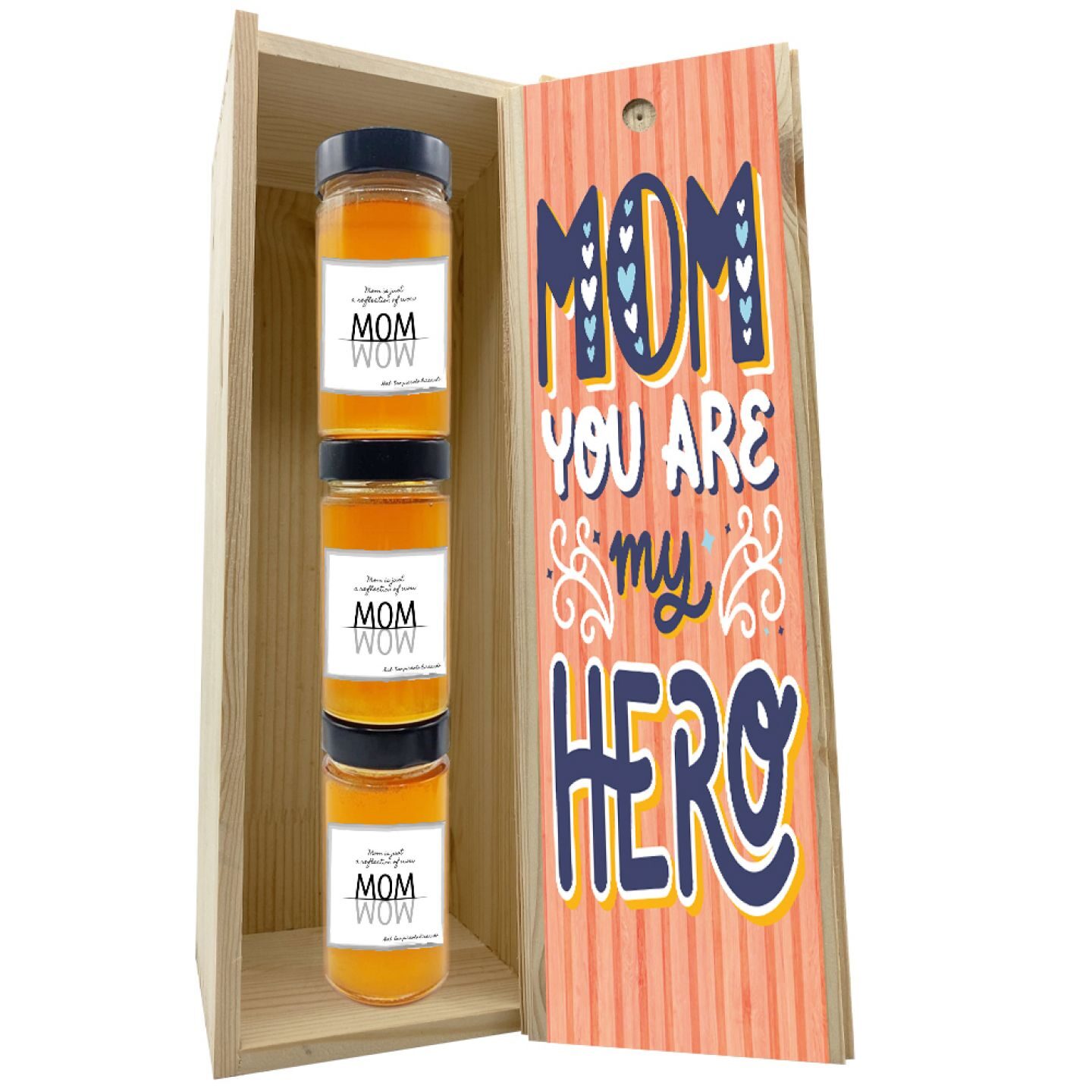 Miele personalizzato con confezione per la festa della mamma - 1