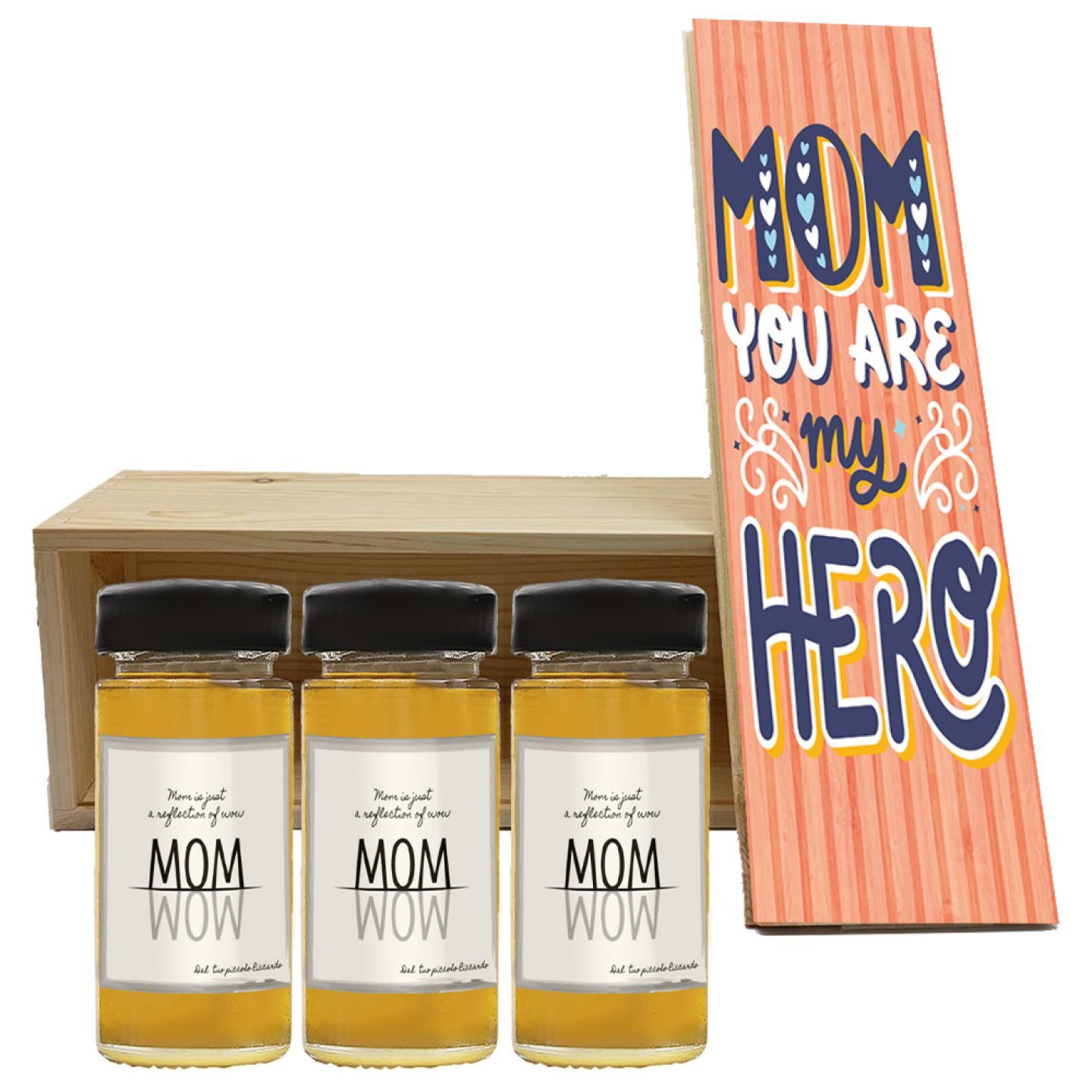 Miele personalizzato con confezione per la festa della mamma - 2