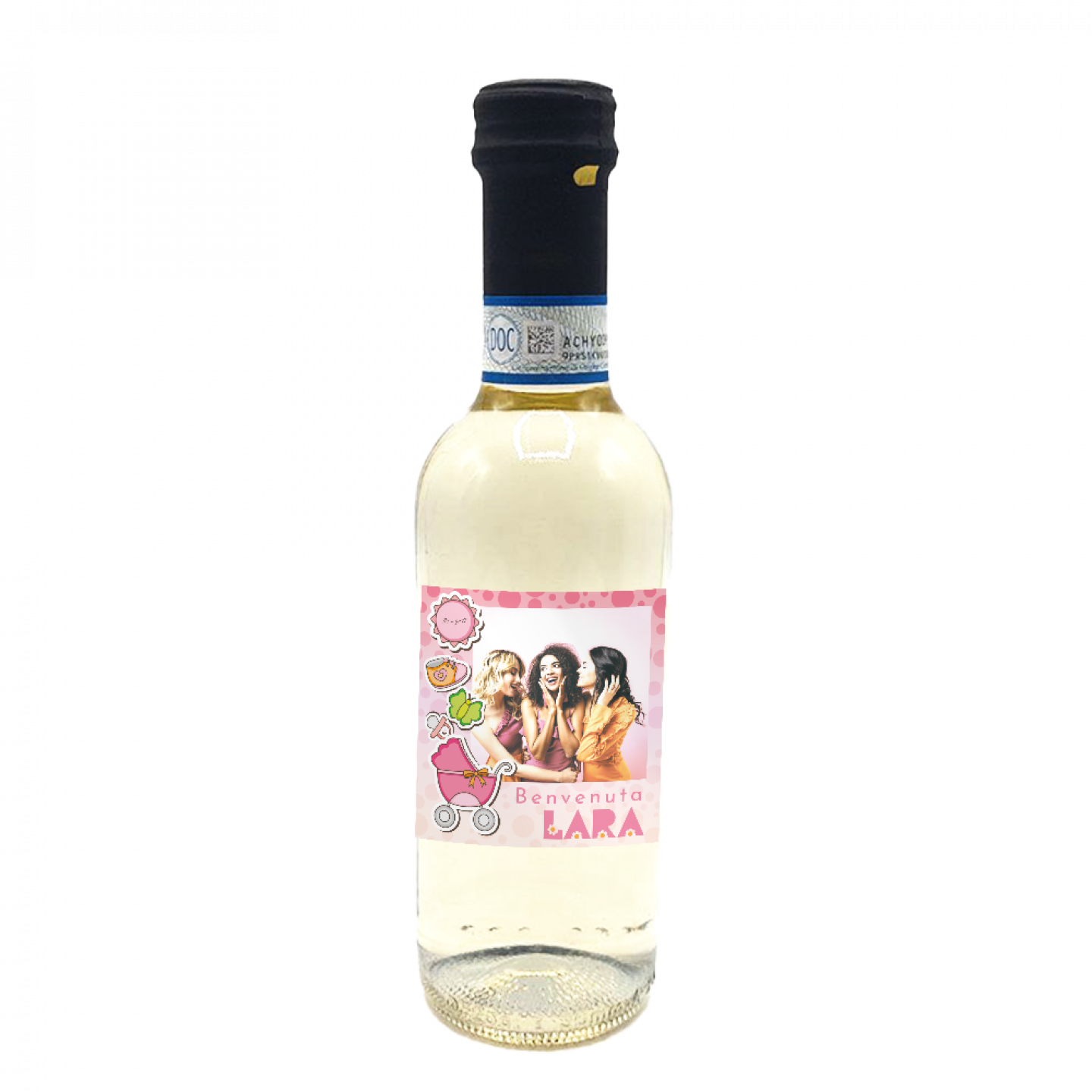 60 Bottiglie Delle Venezie Pinot Grigio DOC personalizzato per Baby Shower - 2