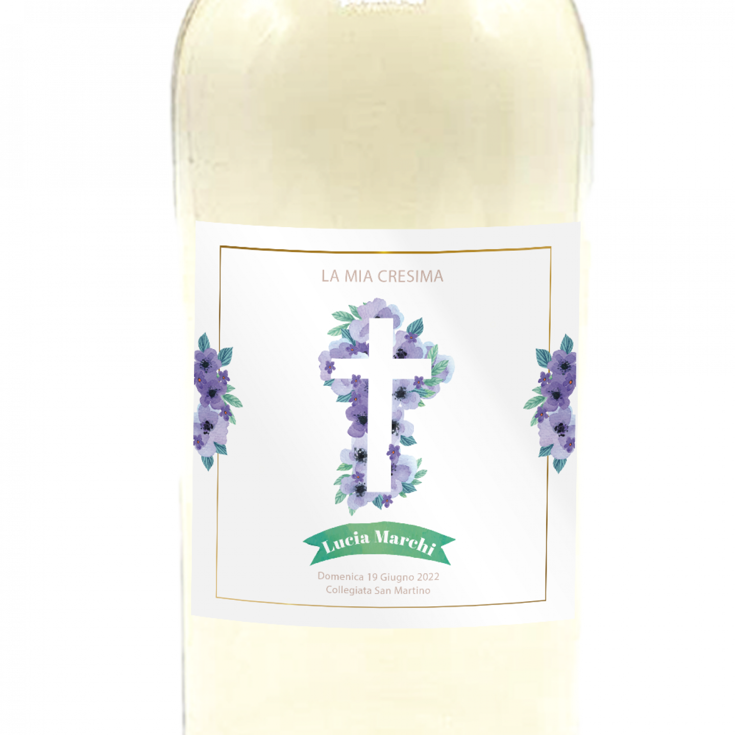 42 Bottiglie vino Chardonnay IGT personalizzato per Comunione - 1