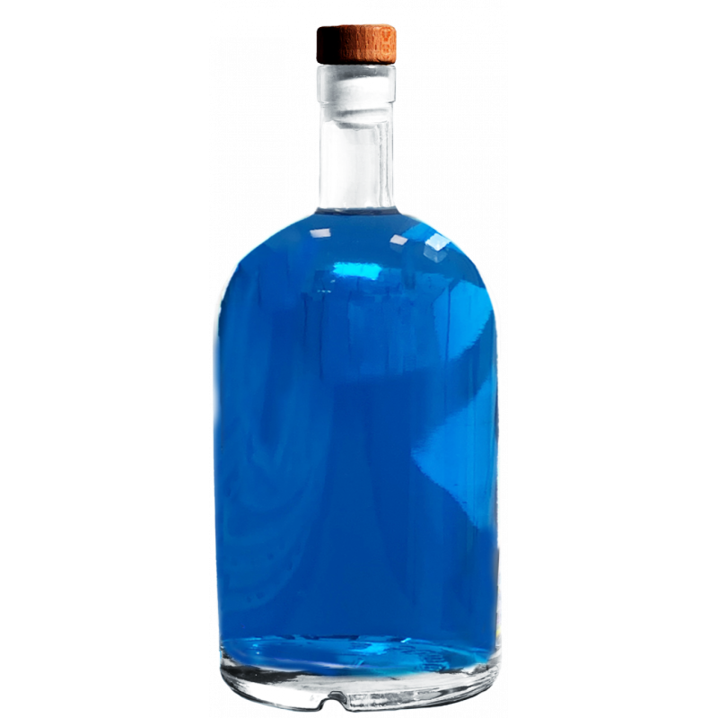 Blue Dry Gin personalizzato con cassetta regalo- Idea Regalo foto e dedica Anniversario o San Valentino
