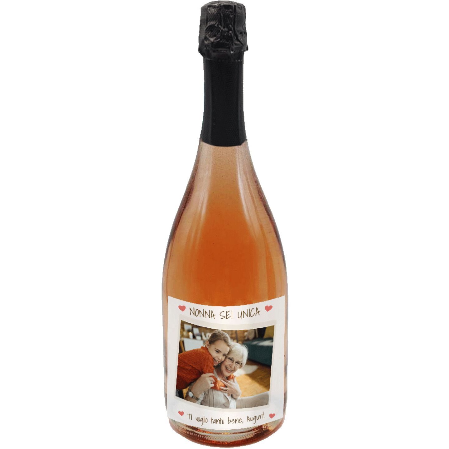 Prosecco Rosé DOC - Bottiglia personalizzata per la festa dei nonni - 1