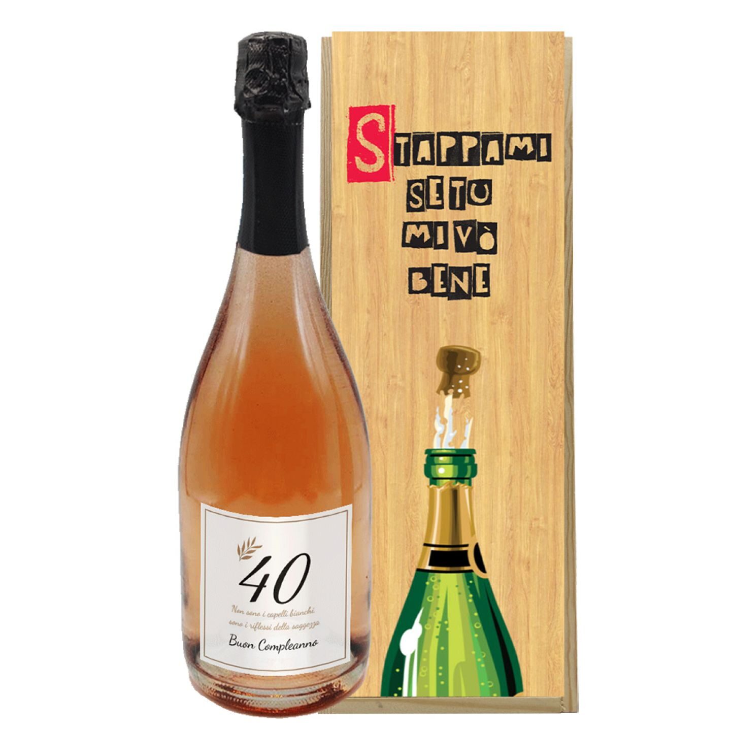 Prosecco DOC - Bottiglia personalizzata e confezione per regalo di compleanno - 2