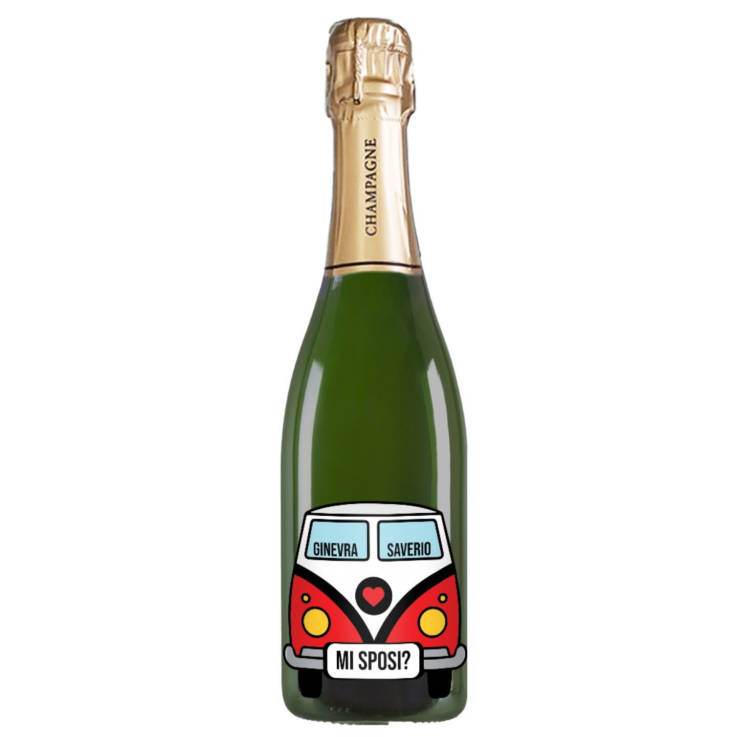 Champagne Personalizzato - Bottiglia personalizzata per proposta di Matrimonio - 1