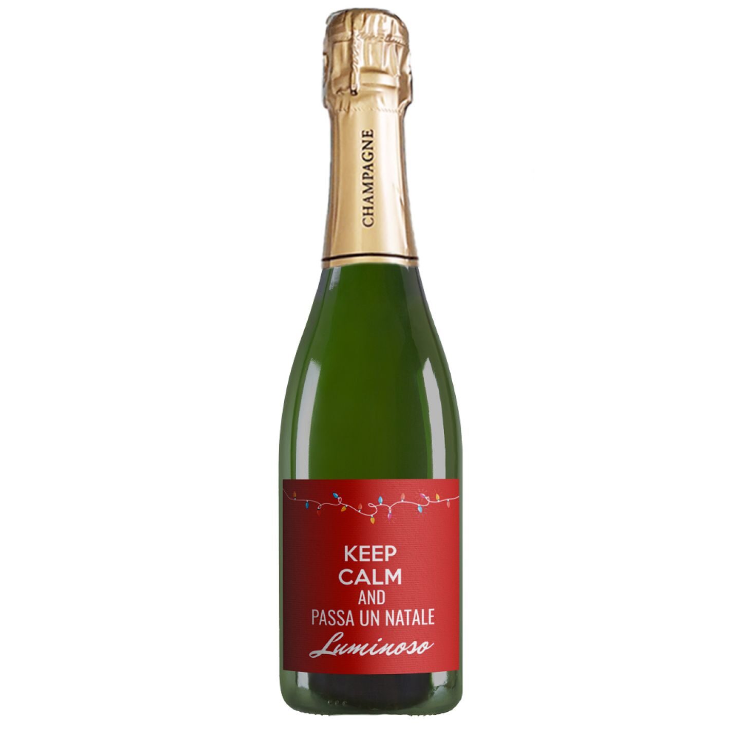 Champagne Brut - Personalized bottle for Christmas greetings - Image 2