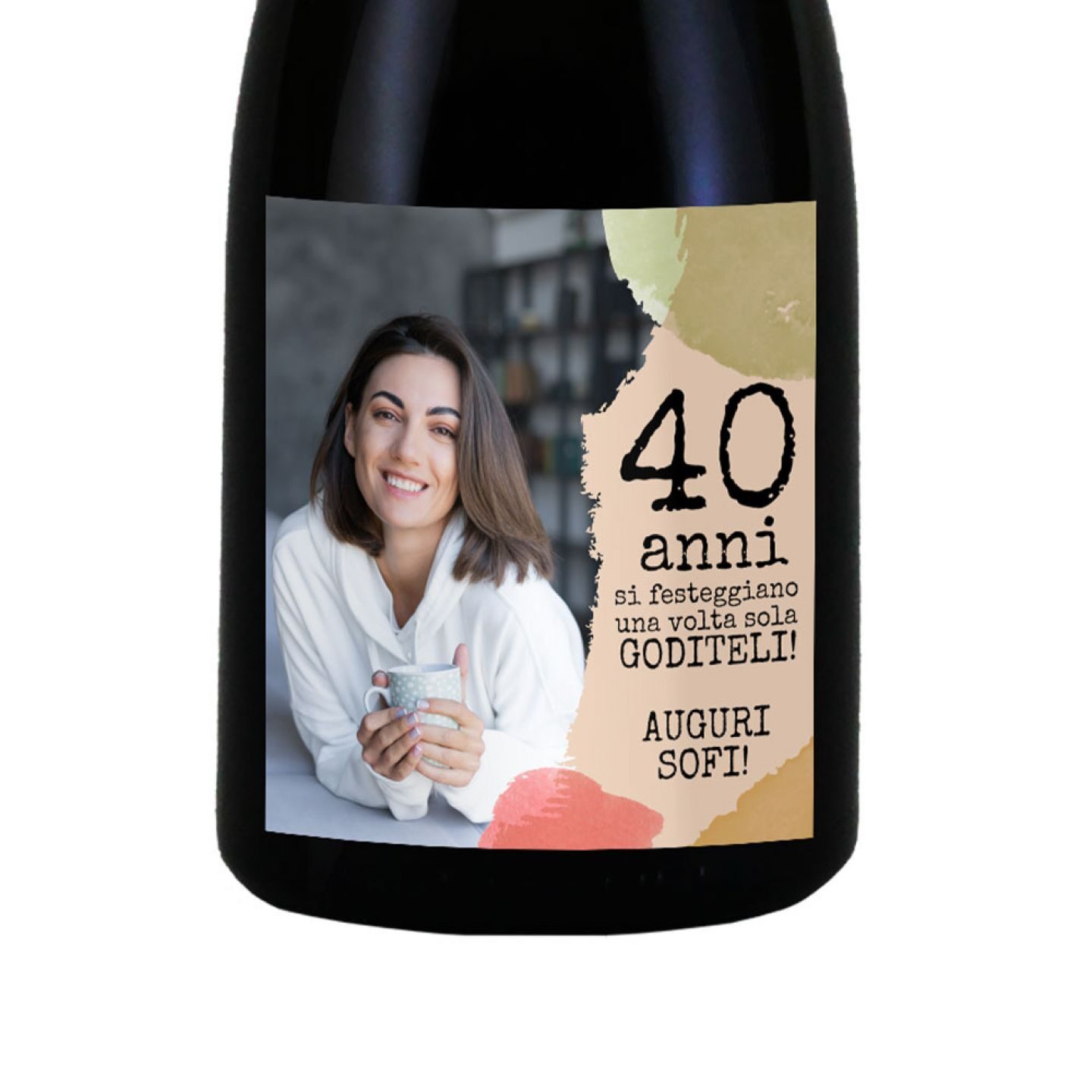 Prosecco personalizzato con cassetta in legno idea regalo compleanno 40 anni - 3
