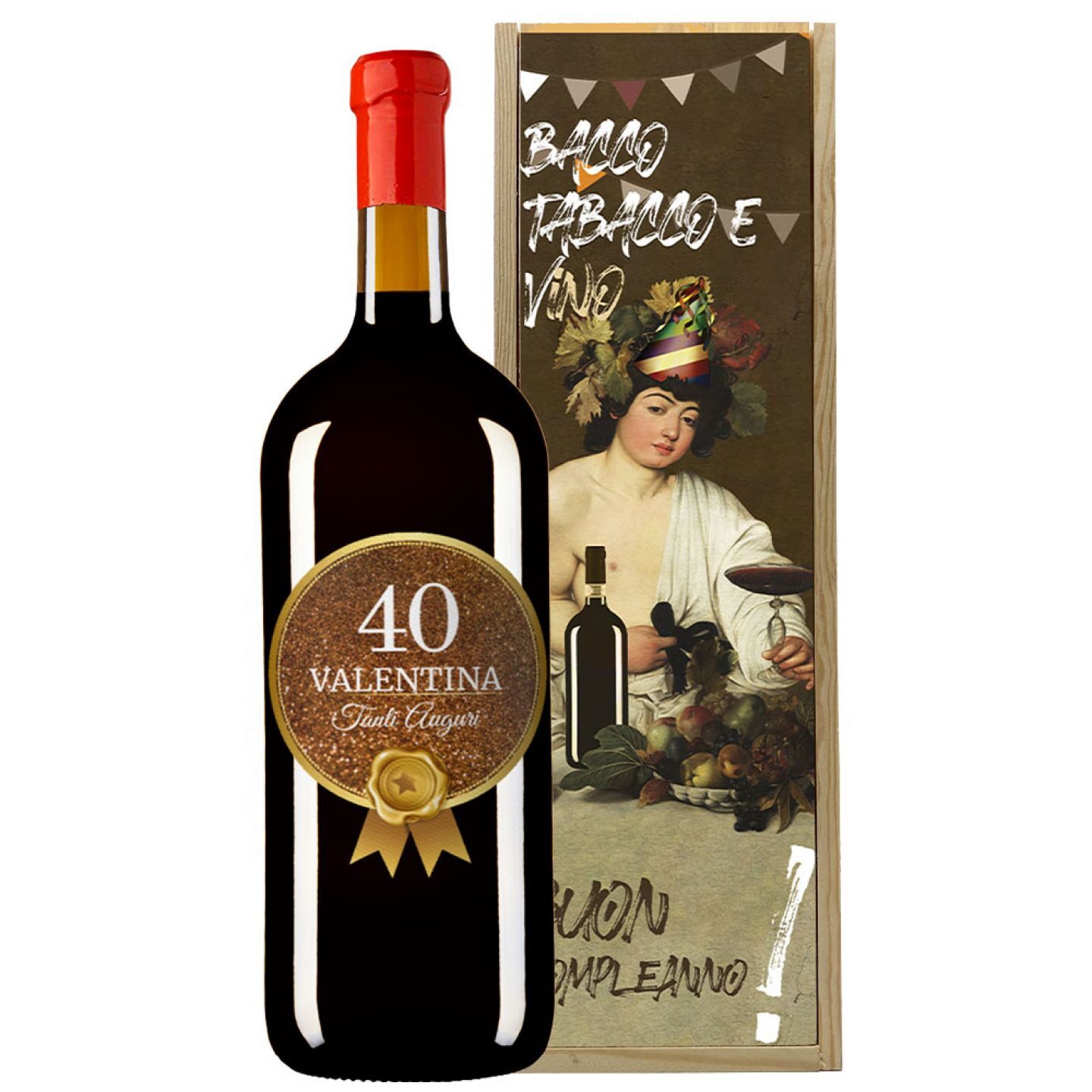 Chianti Classico 1.5 lt. - MAGNUM Personalizzato con dedica e cassetta in legno - 1