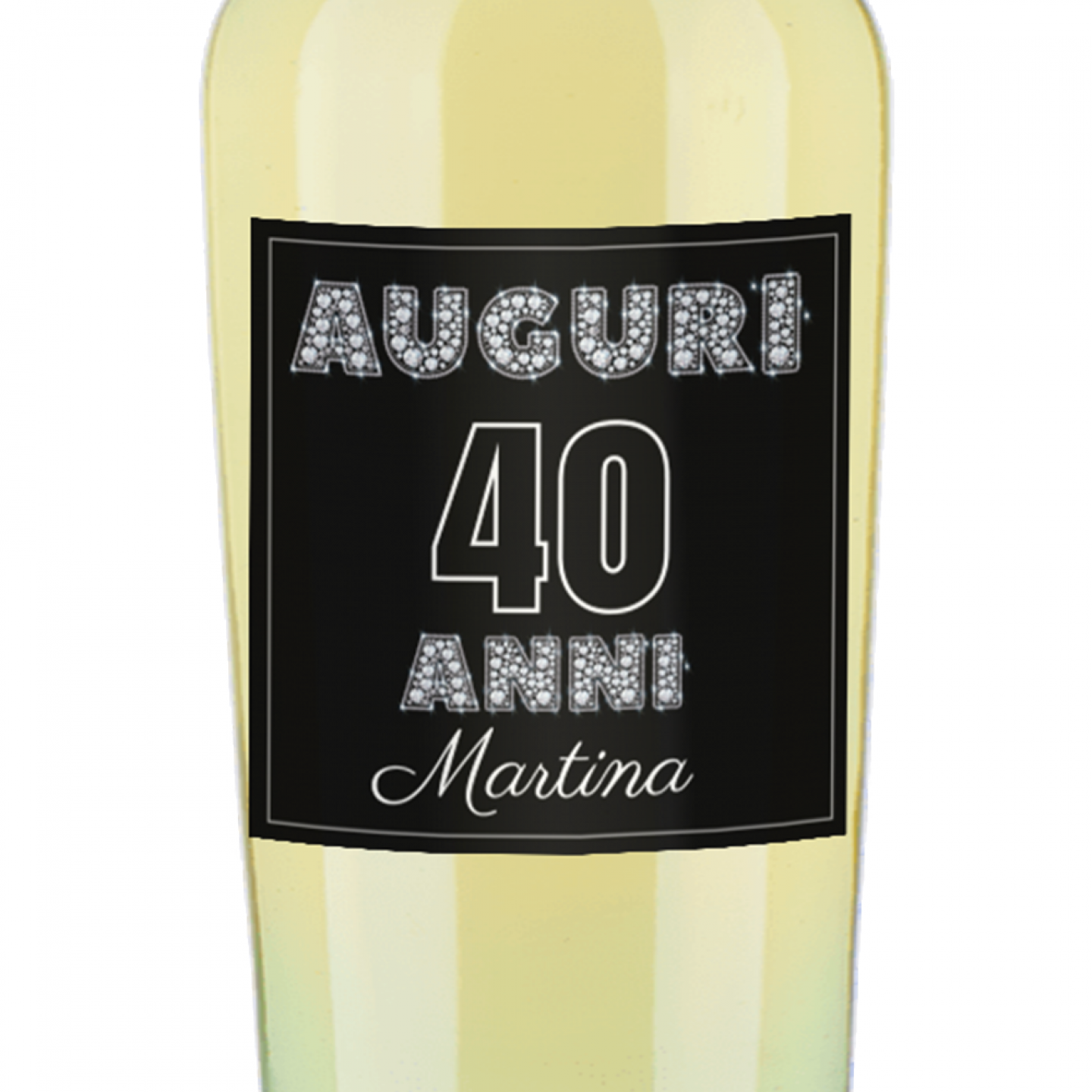 Bottiglia personalizzata idea regalo compleanno 40 anni - 1