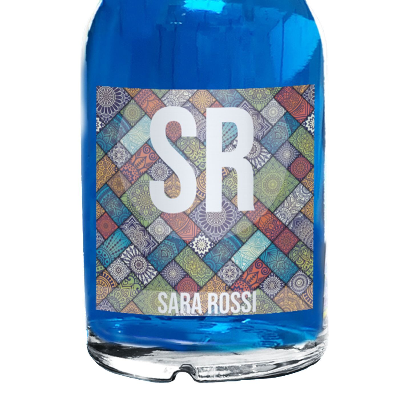 Blue Dry Gin personalizzato con nome e iniziali- Idea Regalo per Lei - 1