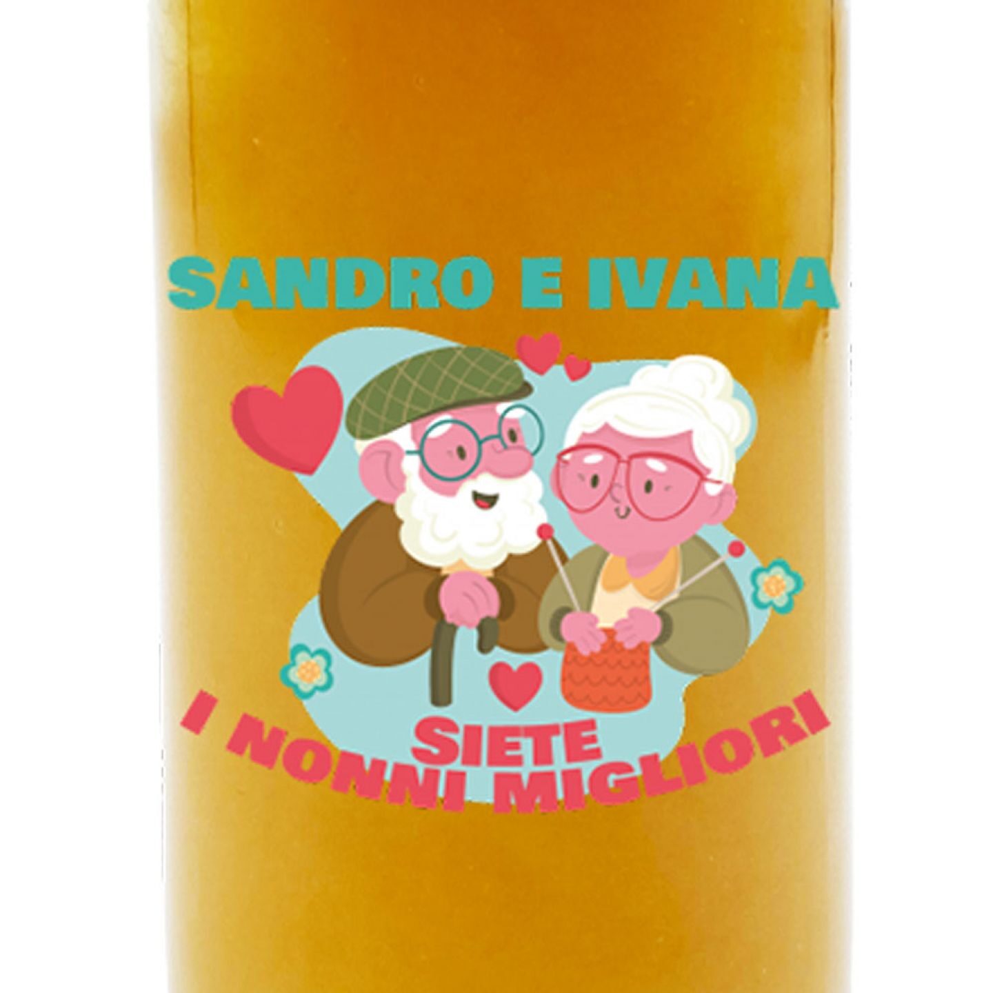 Miele personalizzato con cassetta in legno - idea regalo festa dei nonni - 2