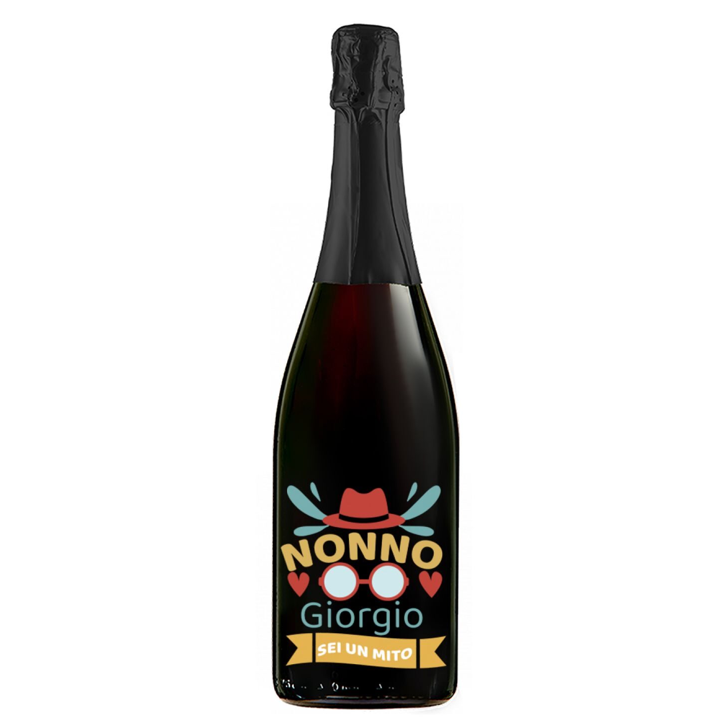 Prosecco personalizzato con cassetta in legno - idea regalo festa dei nonni - 3