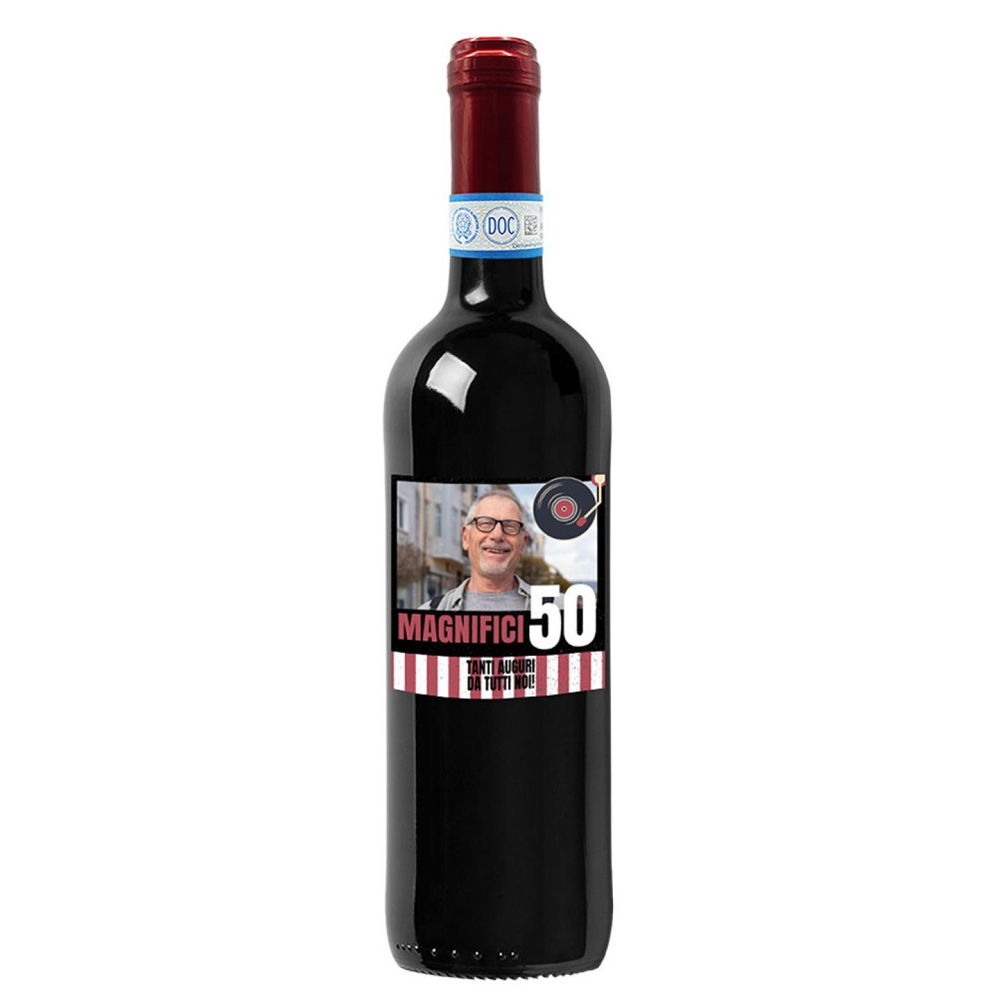 Bottiglia personalizzata e confezione - idea regalo compleanno 50 anni - 1