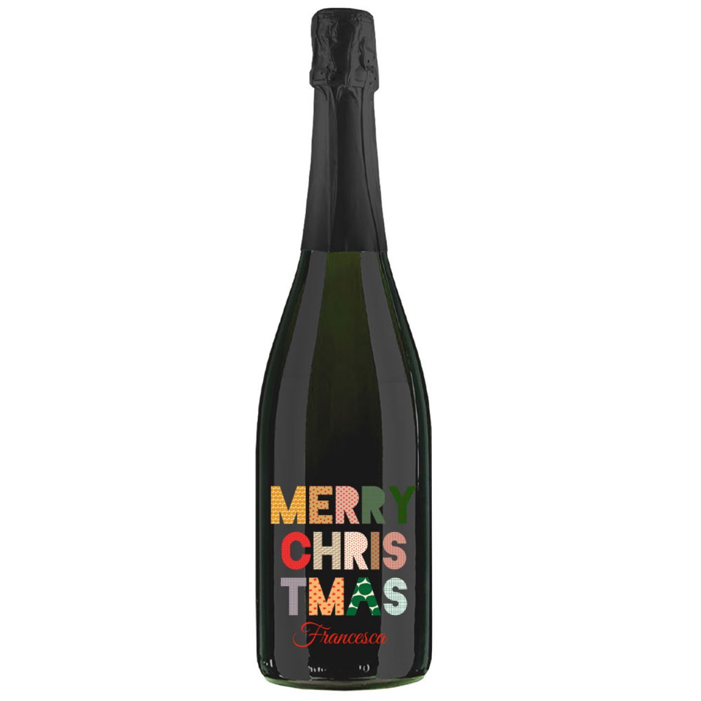 Prosecco Extra Dry MAGNUM - Bottiglia personalizzata con cassa legno per auguri di Natale - 3