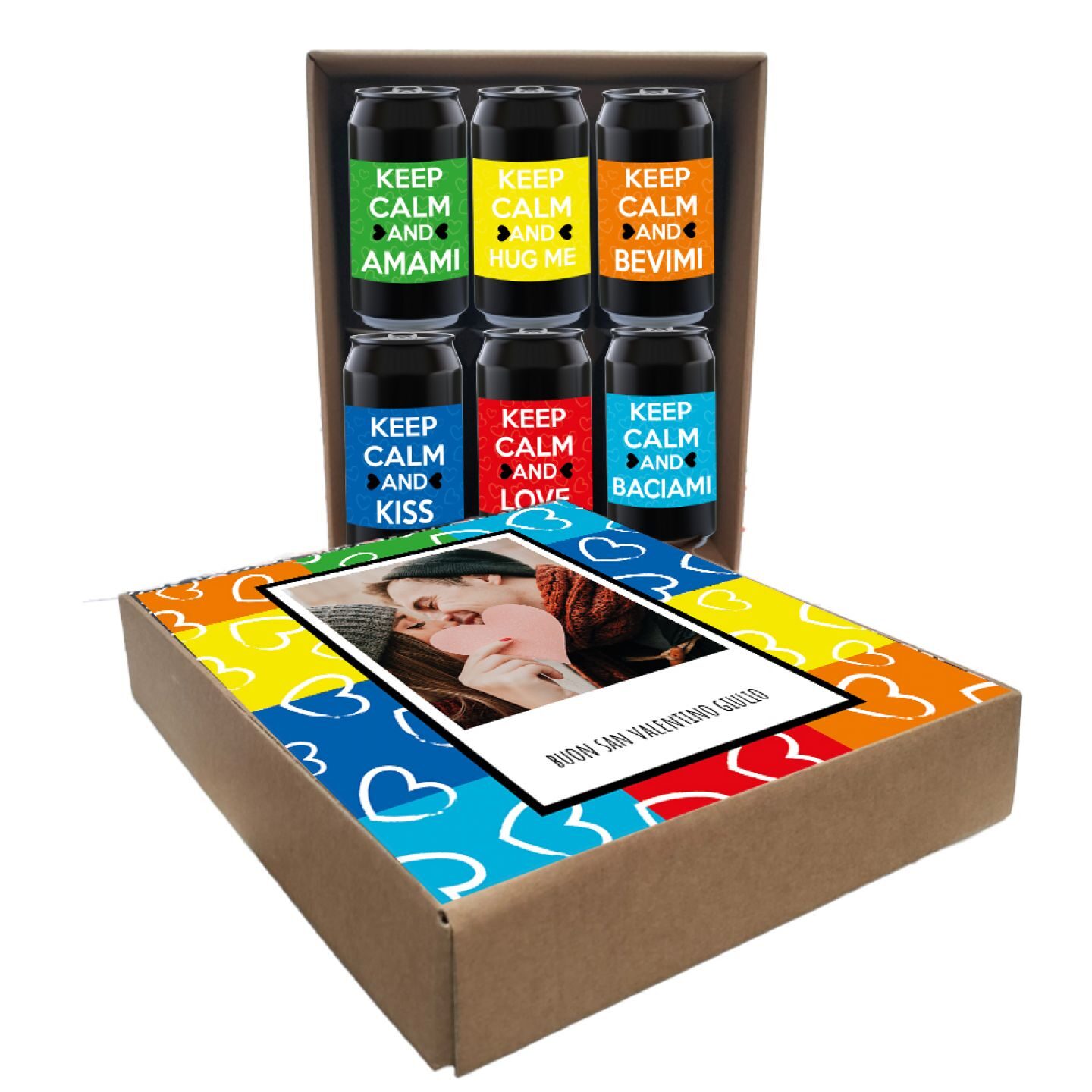 AMBER ALE - 6 lattine 0.33L. con scatola personalizzata per SAN VALENTINO - 1