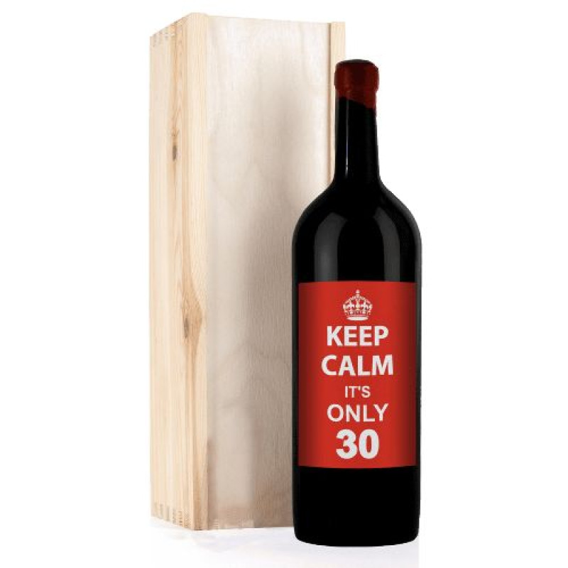 Chianti Classico 5L con etichetta personalizzata e cassa legno – idea regalo per compleanno