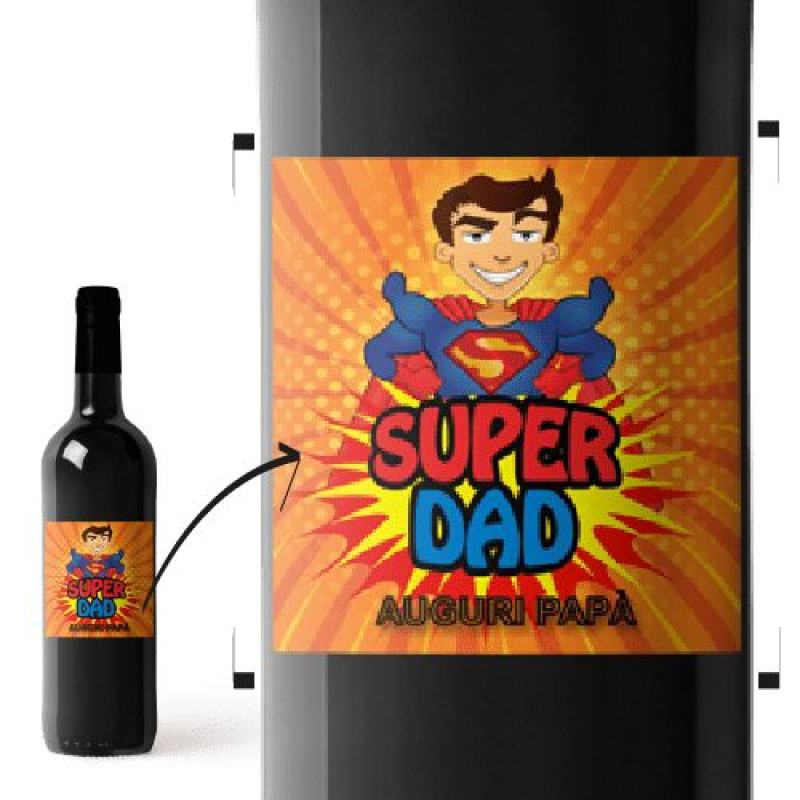 Valpolicella Superiore Doc – idea regalo con etichetta personalizzata per la festa del papà