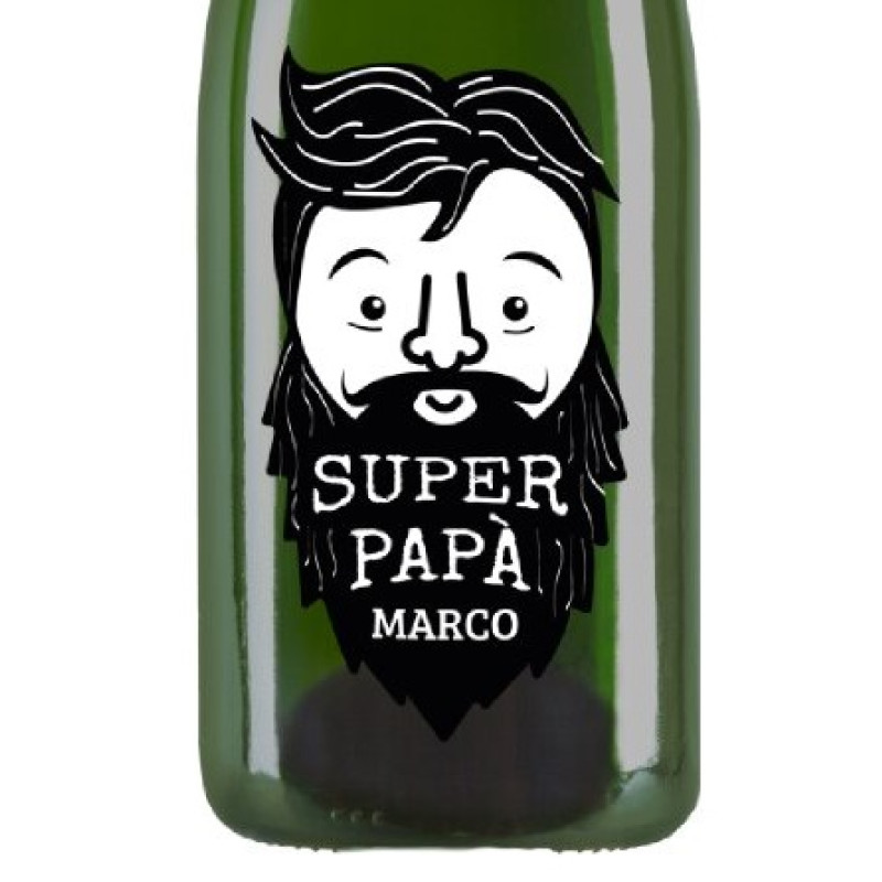 Champagne Personalizzato - Bottiglia Personalizzata Idea regalo per Papà