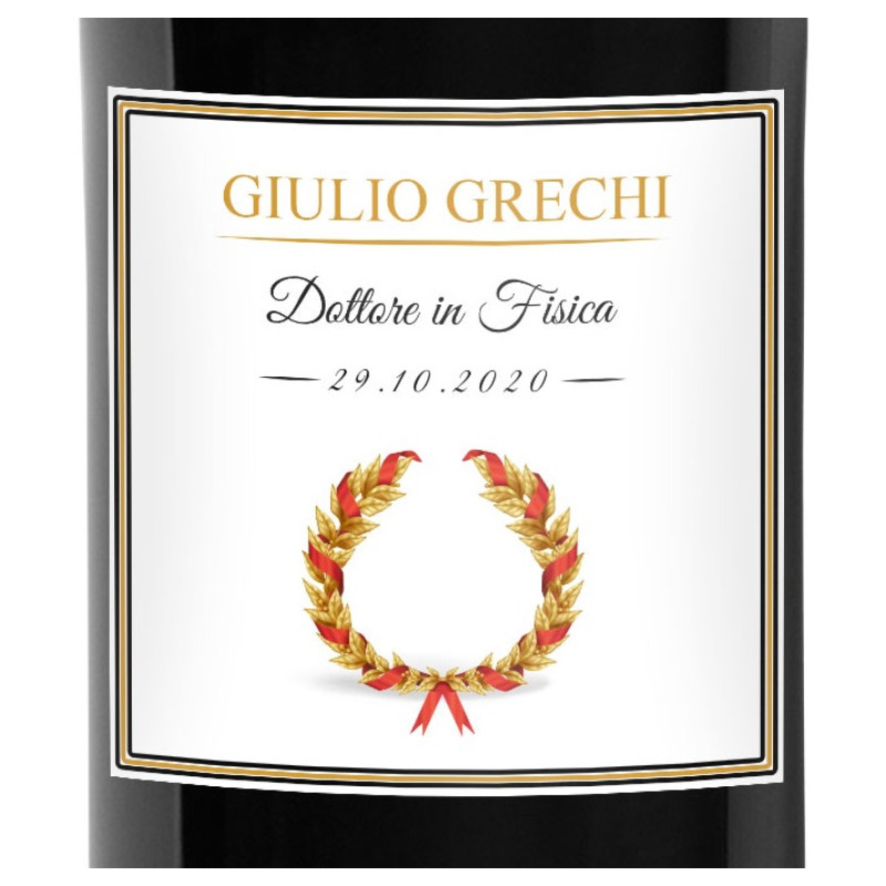 Birra artigianale Amber Ale - etichetta personalizzata idea regalo per laureato o laureata