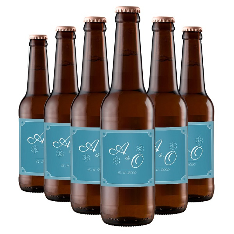 24 Birra Artigianale Amber Ale - Bomboniere personalizzate - 0.33 lt.
