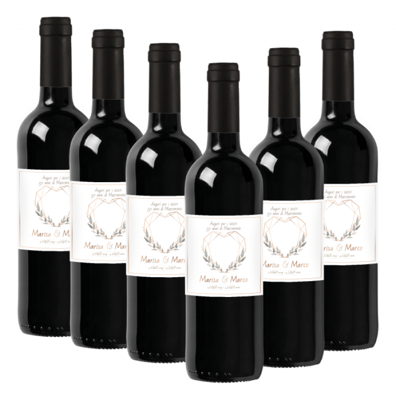 90 Bottiglie Chianti Classico DOCG personalizzato per matrimonio