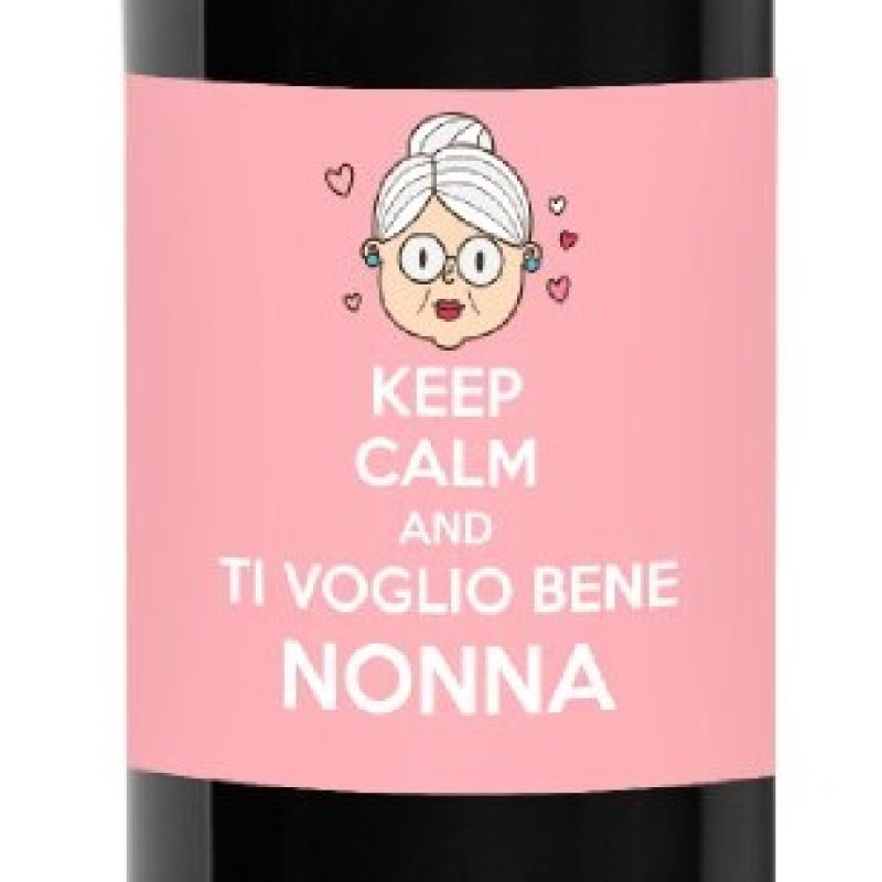 Bottiglia di vino personalizzato - idea regalo per la festa dei nonni