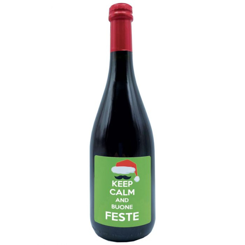 Bottiglia personalizzata - Amber Ale - Birra da regalare a Natale per auguri originali