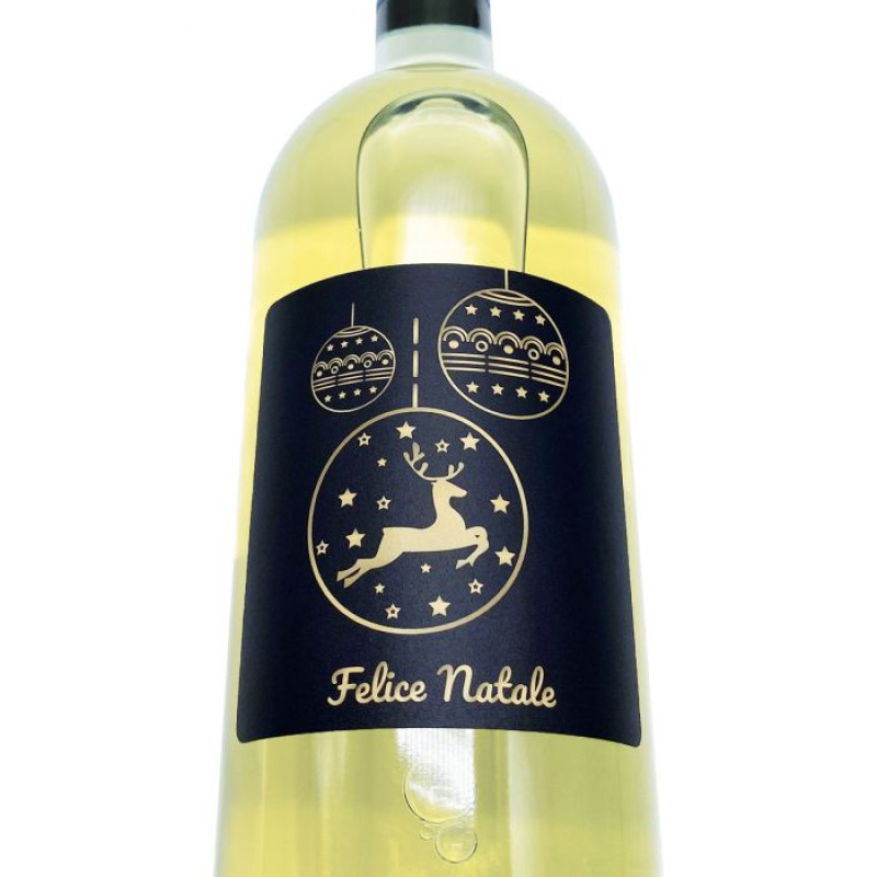 Soave DOC - Bottiglia personalizzata per auguri di Natale